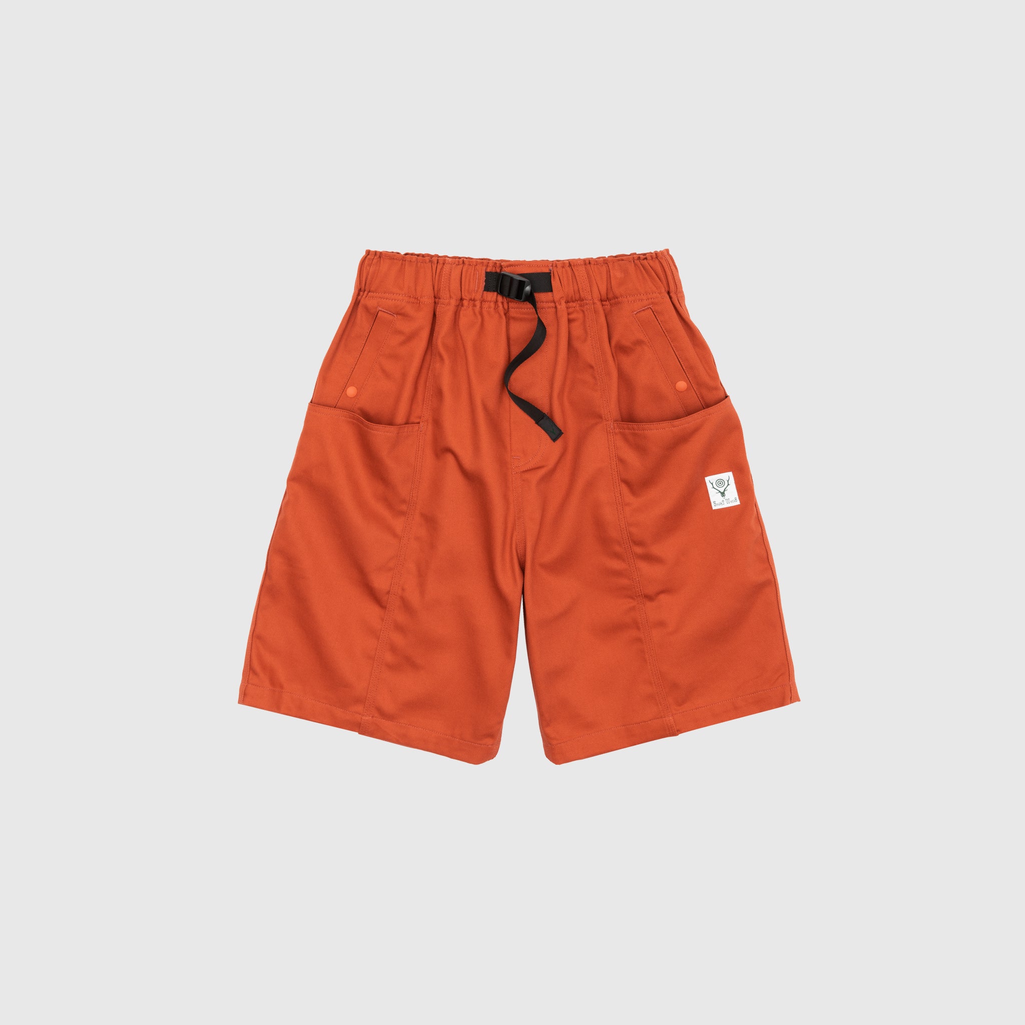 Premium Cotton Twill Belted Casual Shorts for Men - Comfortable & Stylish Summer Wear for Outdoor Activities and Relaxation