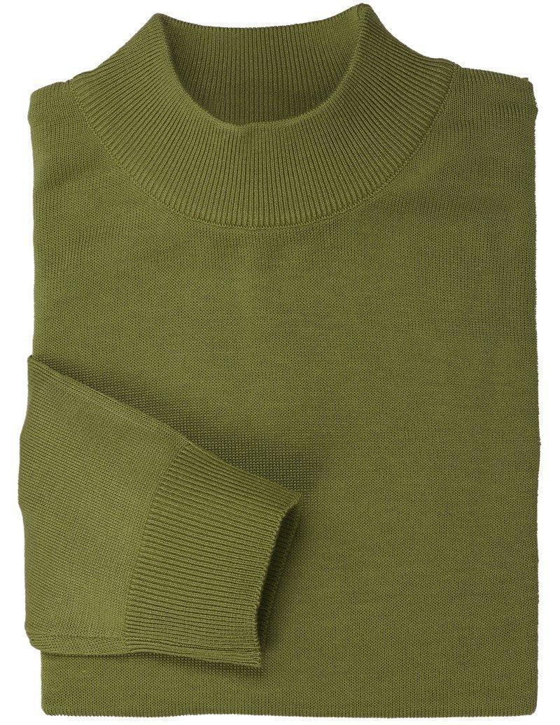 Stylish Olive Mock Neck Sweater for Women - Cozy Winter Pullover for Casual Outfits & Office Wear