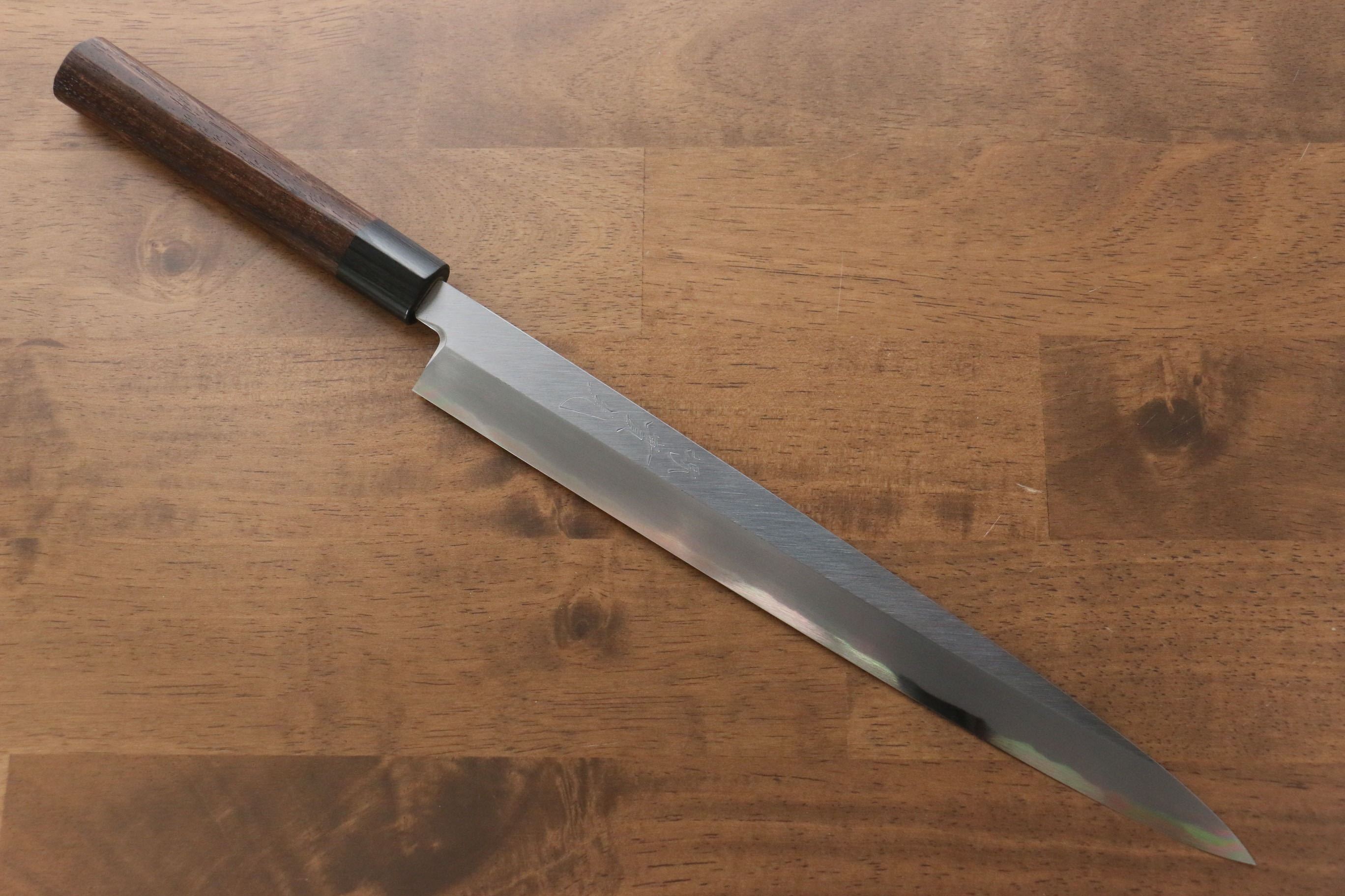 Premium Jikko White Steel No.2 Yanagiba Sushi Knife 300mm - Japanese Shitan Handle - Professional Sashimi & Sushi Chef's Knife for Precision Cutting & Food Presentation