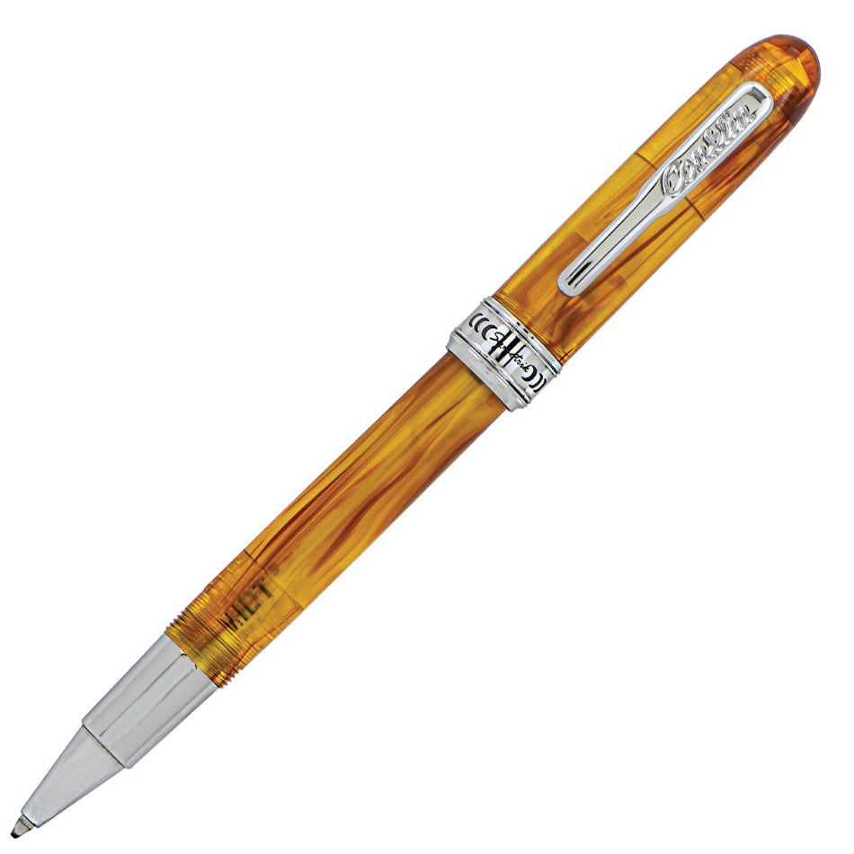 Conklin Symetrik Rollerball Pen - Premium Amber Finish Luxury Writing Instrument for Office, Business & Gift Giving