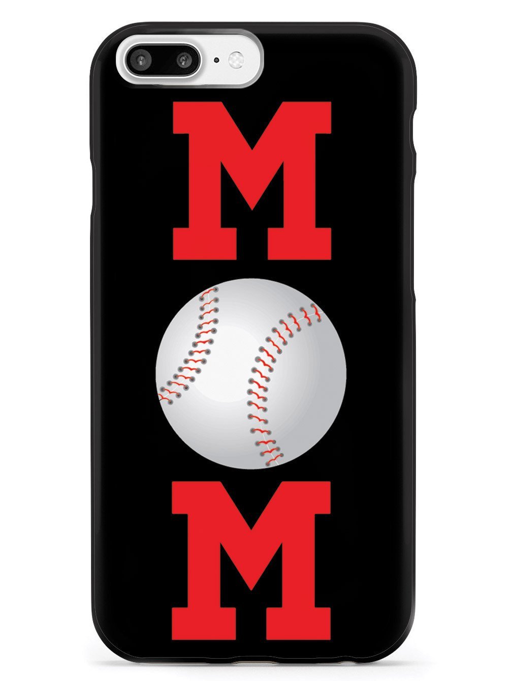 Inspired Cases - Shockproof 3D Textured Protective Phone Case Compatible with iPhone 7 Plus - Durable Slim Fit Cover for Apple iPhone 7 Plus - Perfect for Baseball Moms & Active Lifestyles - Ideal for Everyday Use, Sports & Outdoor Activities