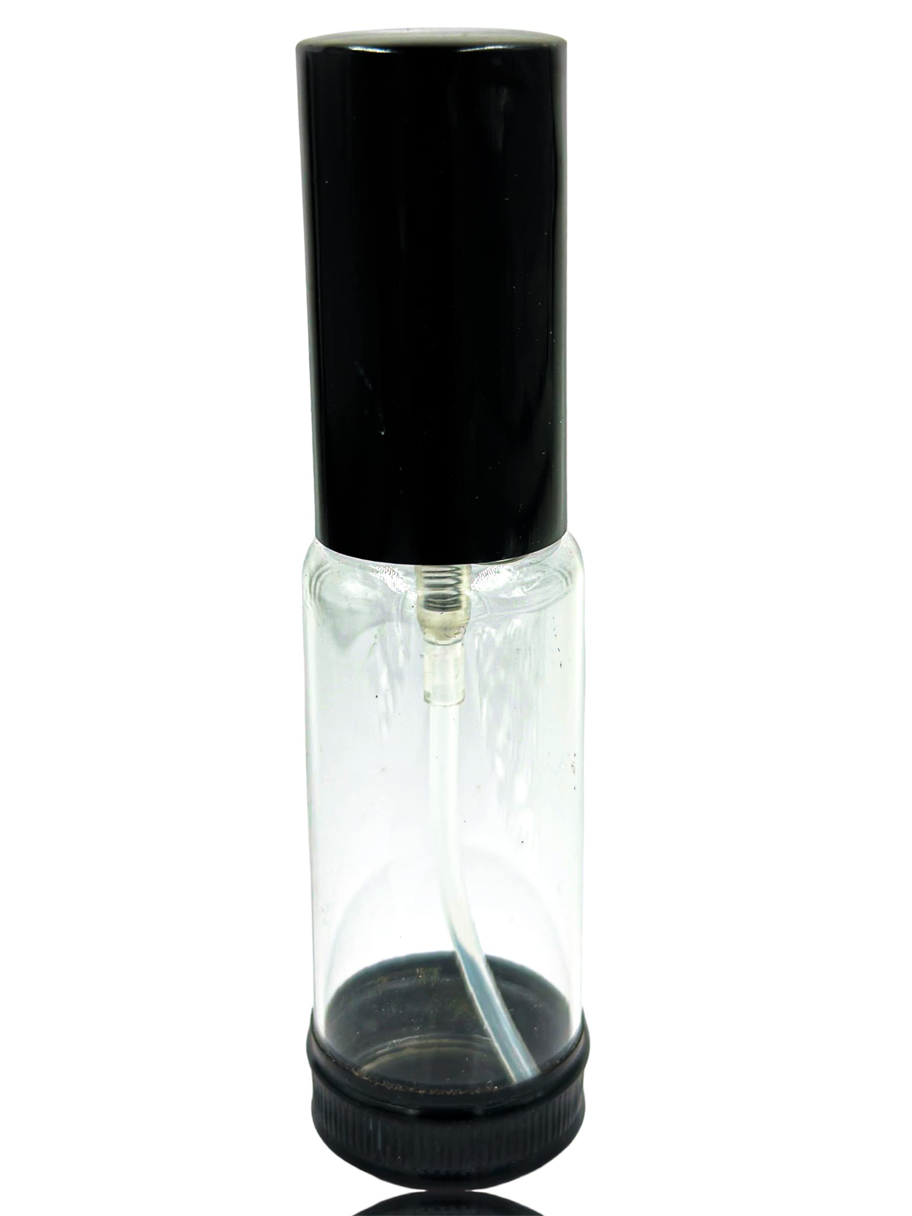 30ml Clear Glass Perfume Decant Spray Bottles with Pump & Black Cap - Refillable Travel Size for DIY Perfume, Essential Oils, Rose Water | Perfect for Home Fragrance, Beauty Samples & On-the-Go Use