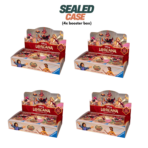 Disney Lorcana TCG: Reign of Jafar Booster Box Display Case - 4 Sealed Boxes | Collectible Trading Card Game for Players & Fans | Perfect for Game Nights & Tournaments
