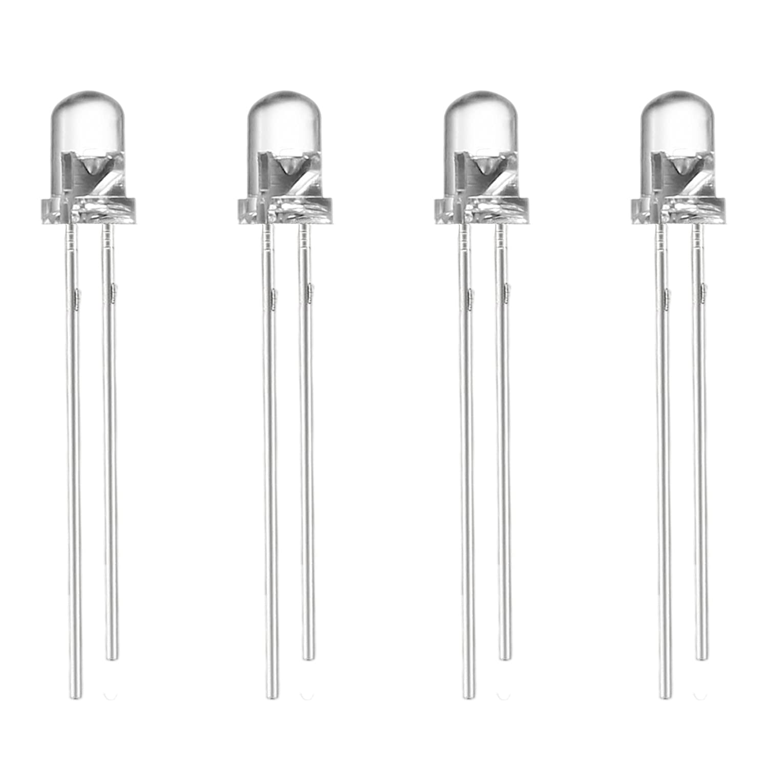 Othmro 150Pcs 3mm White LED Diodes Bulbs - Bright Mini LED Lights for DIY Projects, Christmas Decorations, Electronics & Crafts - Perfect for Holiday Lighting, Home Decoration & Circuit Boards