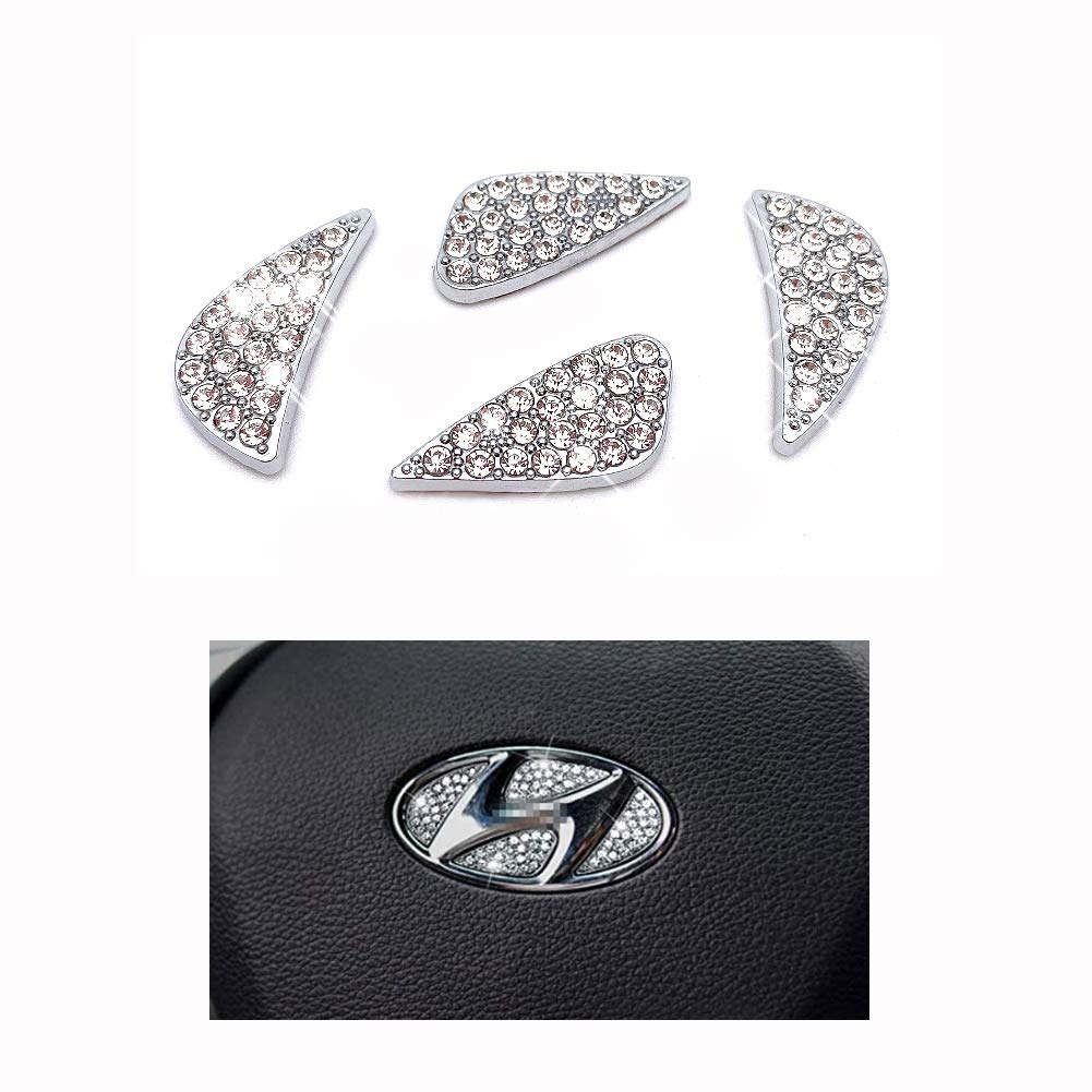 Hyundai Car Steering Wheel Rhinestone Decals - Diamond Stickers for Sonata, Elantra, Tucson, Accent | Luxury Steering Wheel Cover Accessories | Perfect for Customization & Personalization