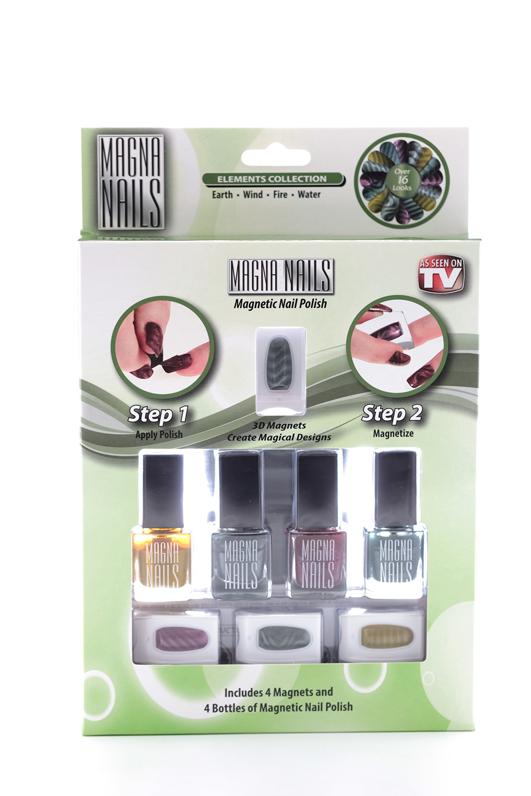 Magna Nails Elements Collection - Premium Magnetic Nail Polish Set for Stunning 3D Designs | Perfect for Nail Art, Parties, and Special Occasions