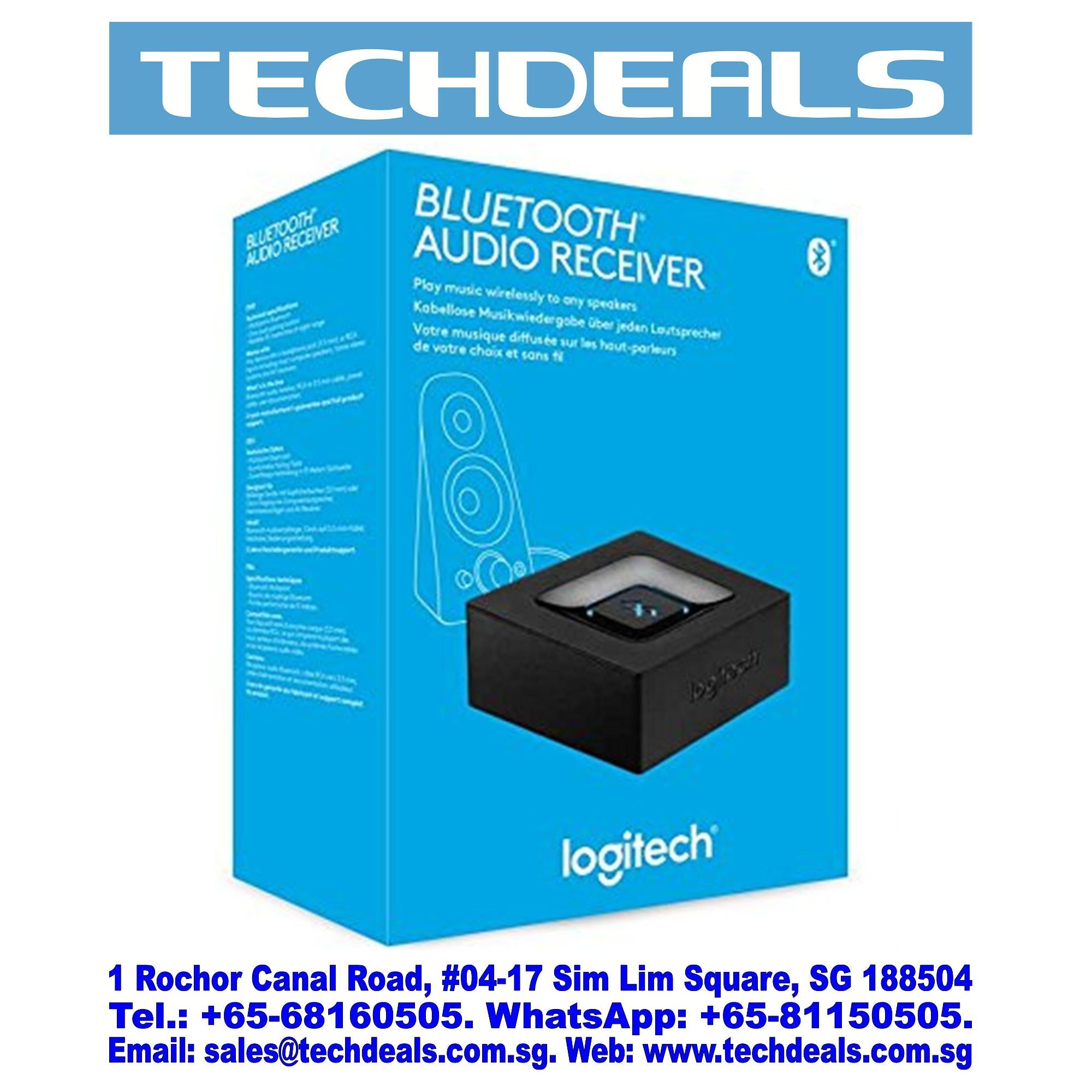 Logitech Bluetooth Audio Receiver - Wireless Adapter for Speakers & Headphones (1 Year Warranty) | Stream Music, Movies & Calls from Any Device