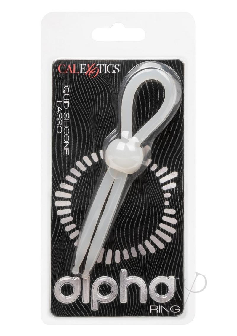 Alpha Liquid Silicone Lasso Cock Ring - Natural White | Comfortable & Flexible Men's Accessory for Enhanced Pleasure & Performance | Perfect for Couples Play & Intimate Moments