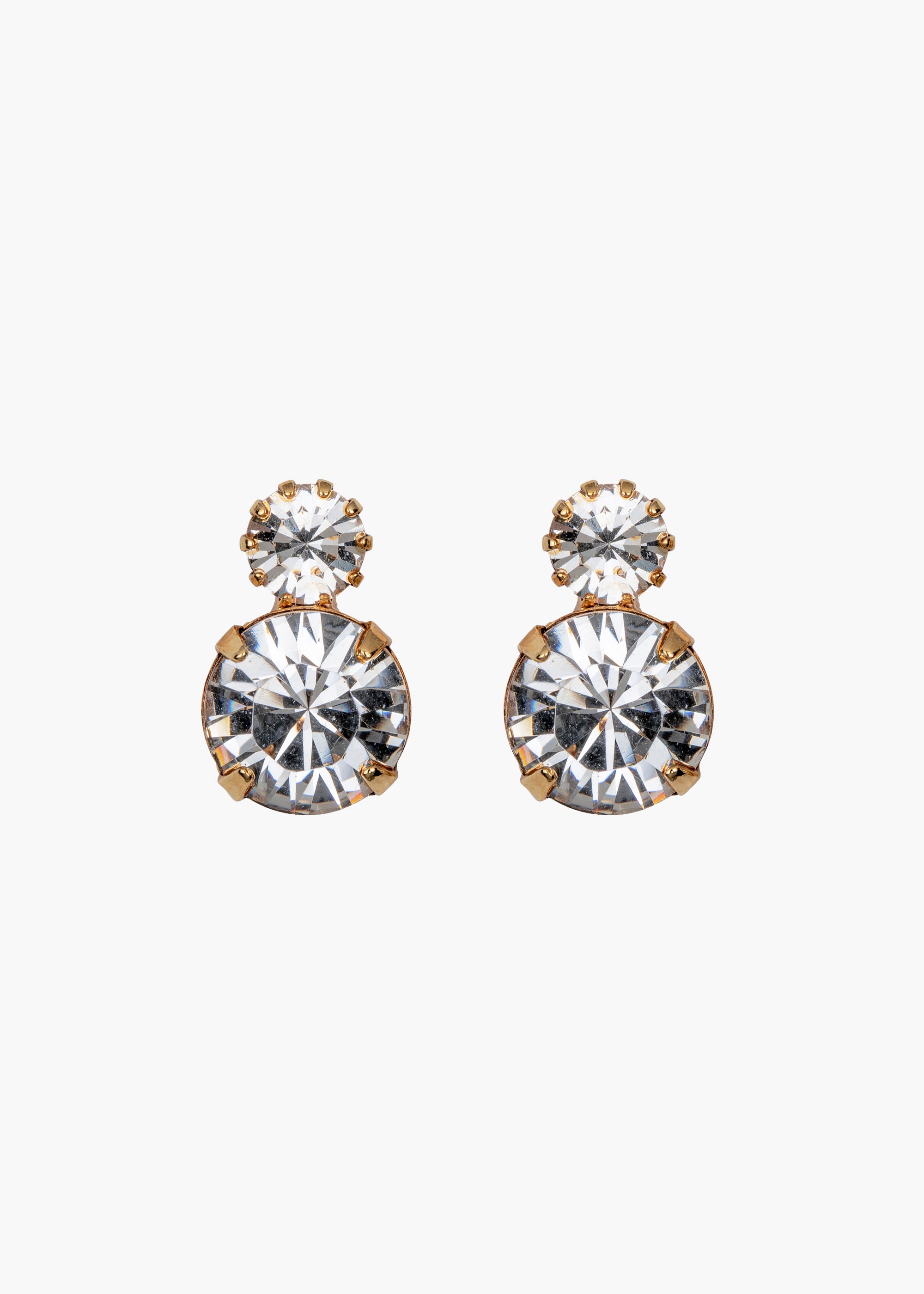 Mila Crystal Antique Gold Earrings - Elegant Vintage Jewelry for Women, Perfect for Weddings, Parties & Special Occasions