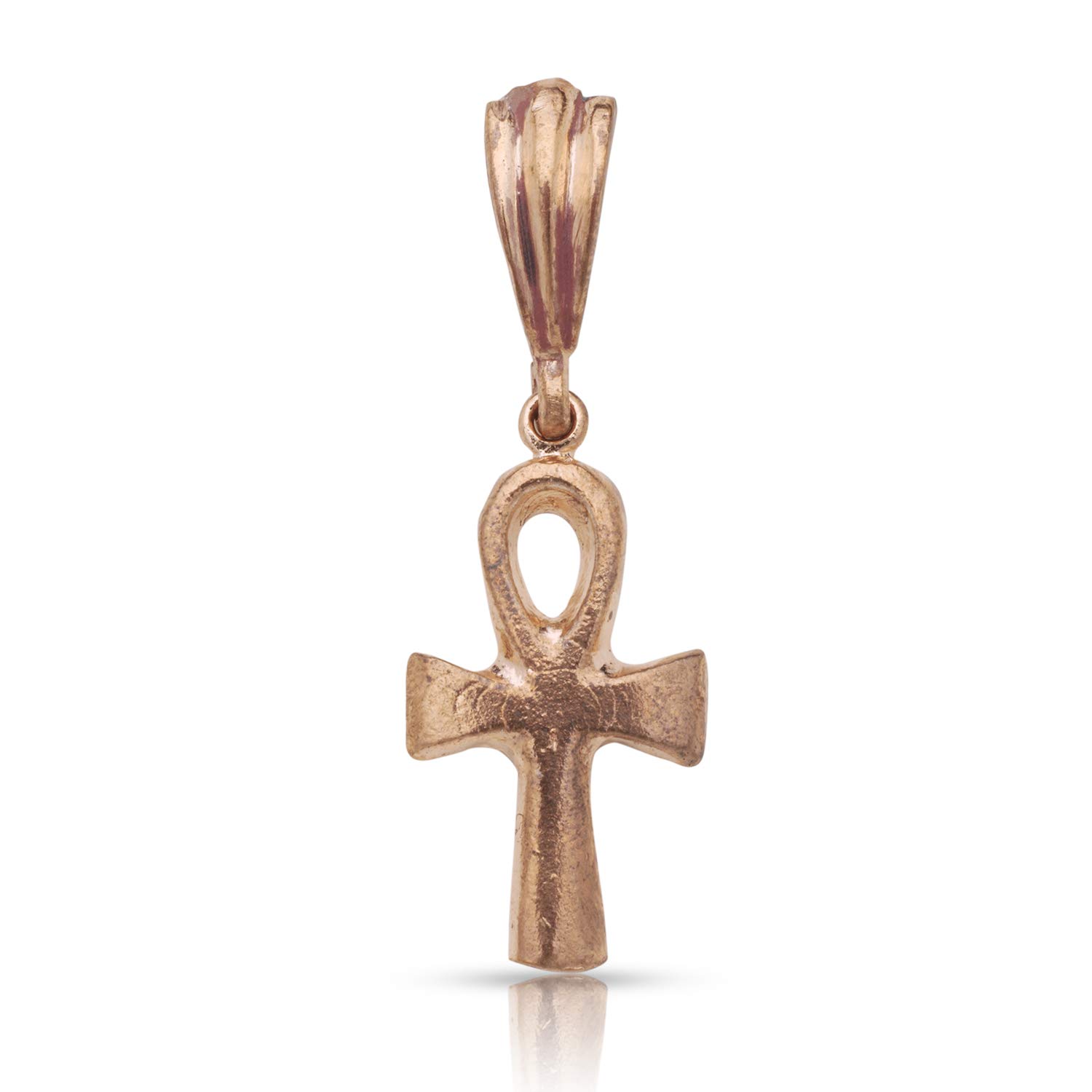 Real Pure Copper Smooth Ankh Pendant Necklace for Women & Men - Spiritual Protection Jewelry for Meditation, Yoga, and Everyday Wear