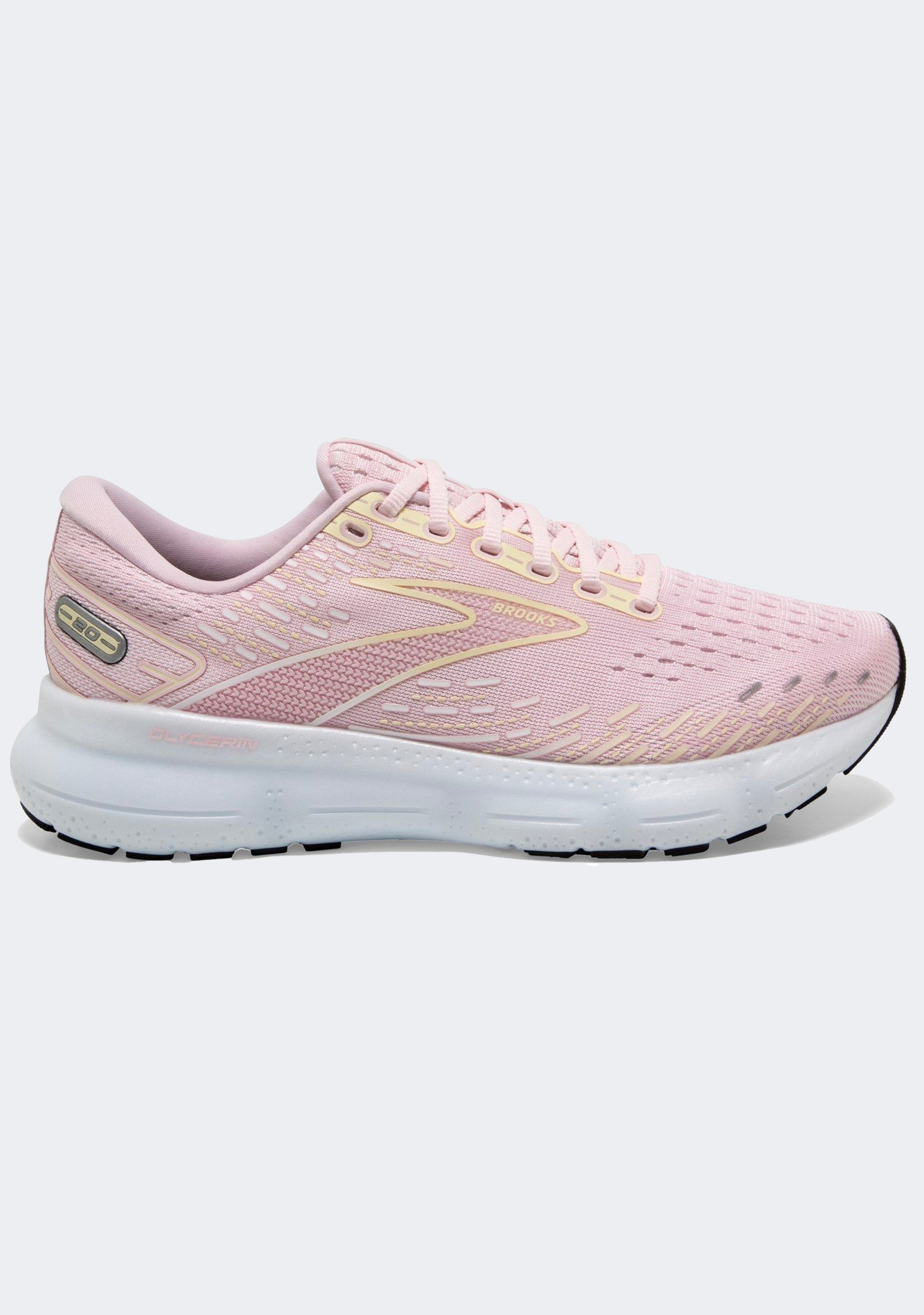 Brooks Women's Glycerin 20 Running Shoes - Cushioned Neutral Support for Long Distance & Marathon Training - Lightweight Comfort for Road Running & Jogging