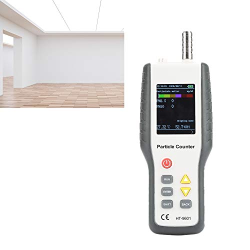 Jadpes HT9600 Portable Air Quality Monitor - PM2.5 PM10 Particle Counter with Humidity Sensor | Indoor/Outdoor Air Pollution Detector for Home, Office & Travel Use