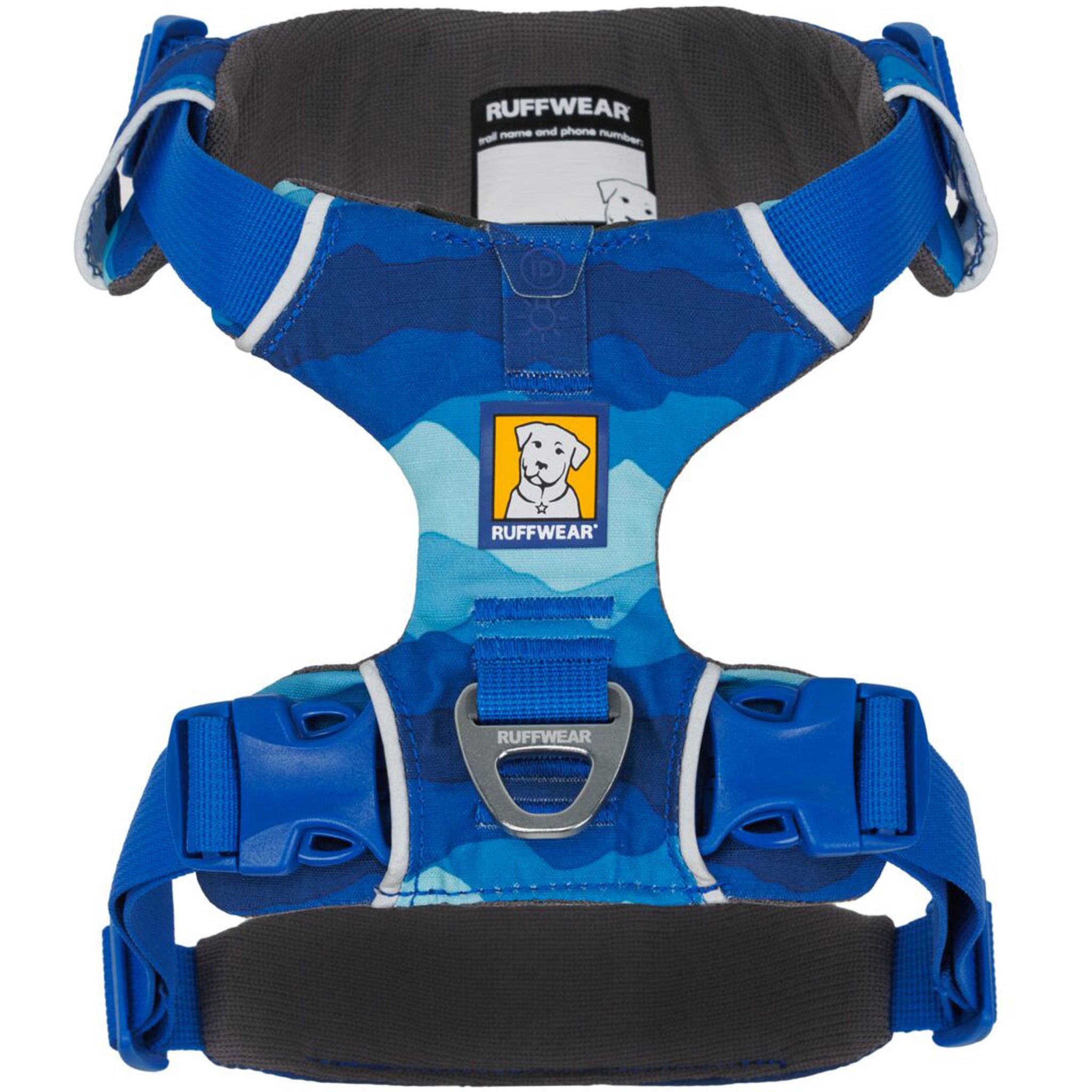 Ruffwear Front Range Harness for Dogs - Adjustable & Reflective Pet Harness with Coastal Mountains Design - Perfect for Hiking, Running & Outdoor Adventures
