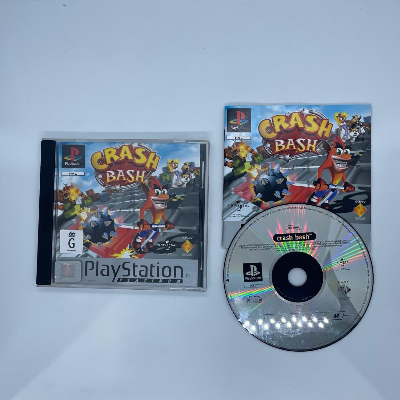 Crash Bash PS1 Game - Playstation 1 Classic with Original Manual (PAL Version) | Perfect for Retro Gaming Nights & Collectors