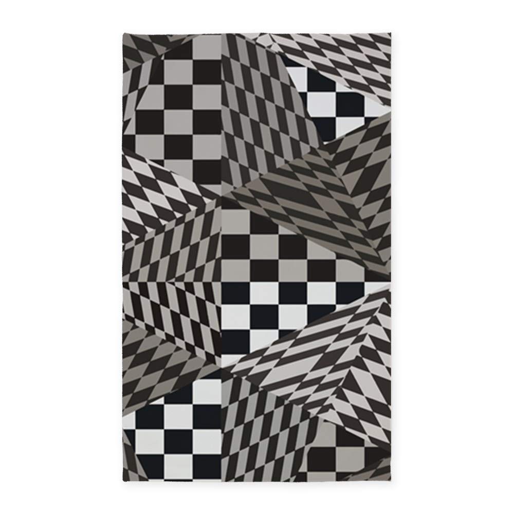 Fractal Paradise Area Rug - Decorative Fabric Throw Rug for Living Room, Bedroom & Office - Non-Slip Soft Floor Mat for Home Decor
