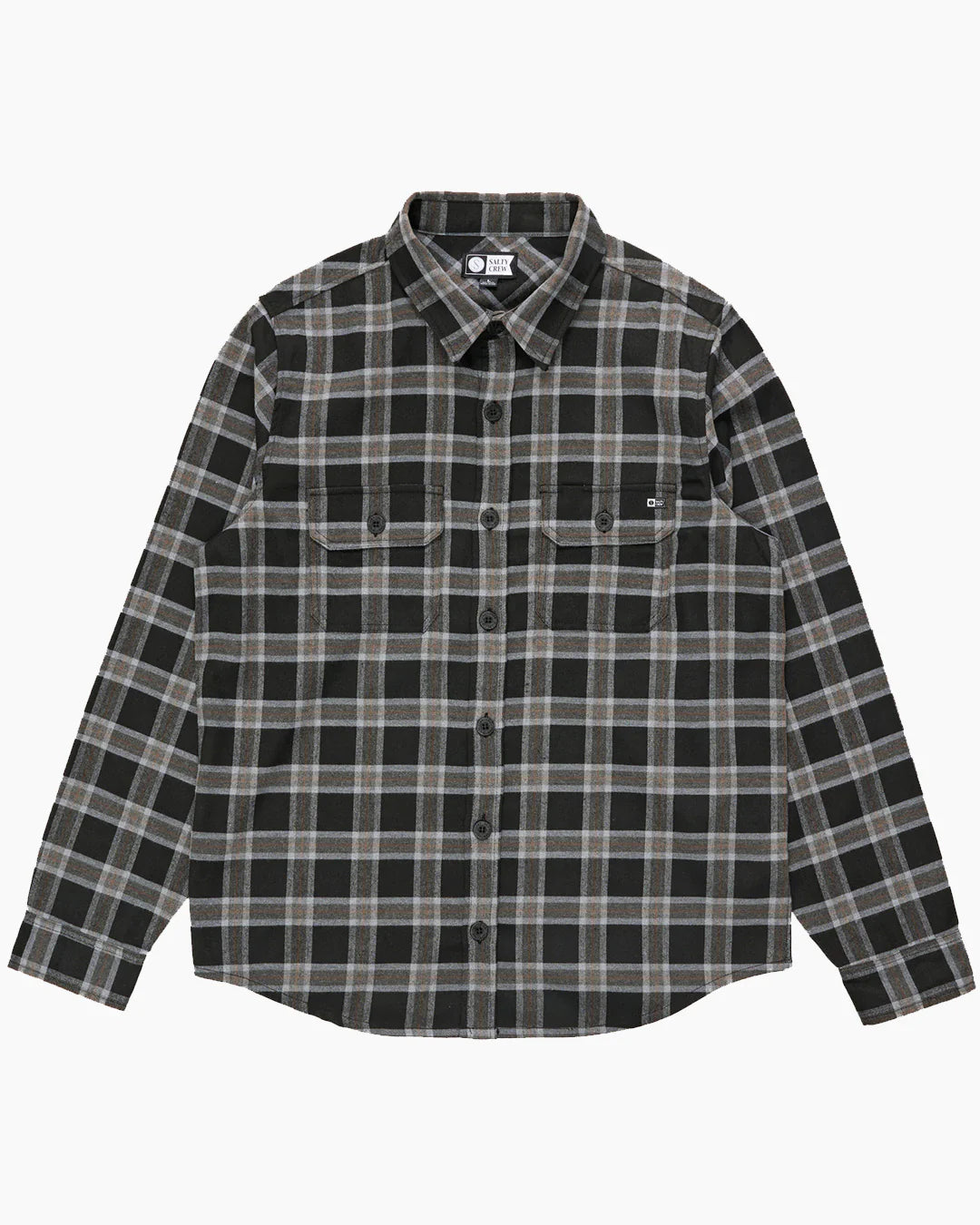 Salty Crew Fathom Check Long Sleeve Shirt for Men | UPF Sun Protection Fishing Shirt | Comfortable Quick-Dry Performance Top for Boating, Surfing & Outdoor Activities