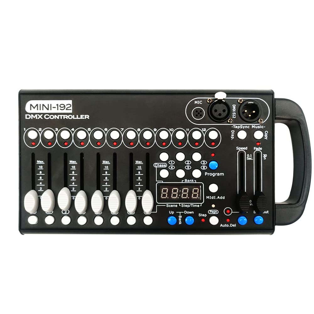 DMX 512 Controller 192CH for Stage & DJ Lights - Bars, Clubs, Events