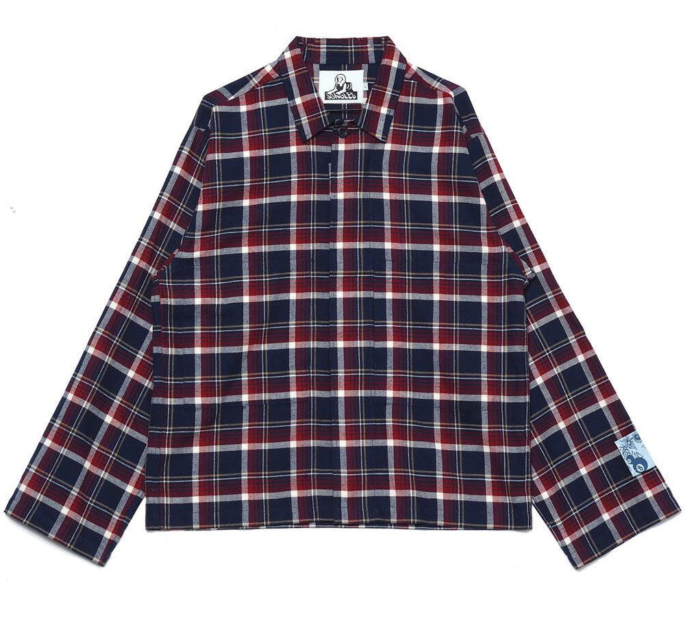 Minimalist Workwear Flannel Shirt Jacket for Men & Women - Comfortable & Stylish for Office, Casual Outings & Outdoor Activities
