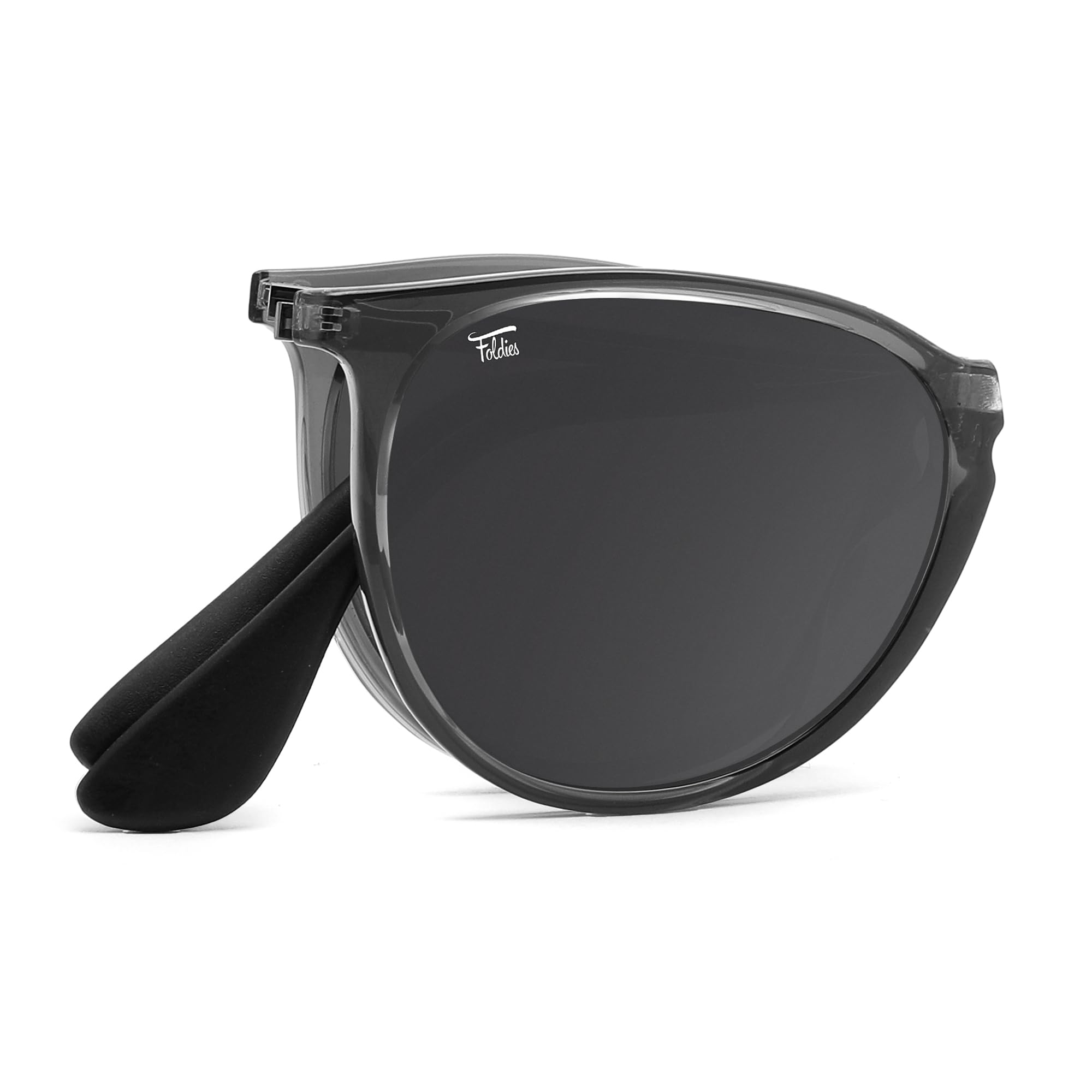 Milano Polarized Folding Sunglasses UV400 Protection for Men & Women - Lightweight Travel Sunglasses with Leather Case for Driving, Beach & Outdoor Activities