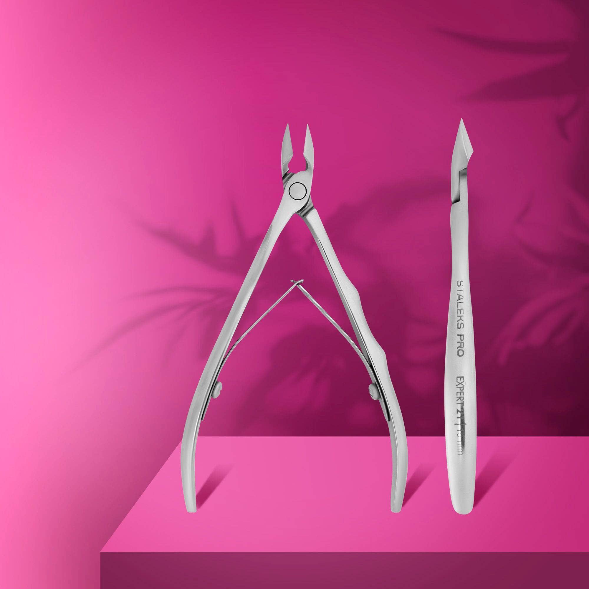 Staleks Professional Cuticle Nippers EXPERT 21 (10mm) - High Precision Stainless Steel Nail Clippers for Manicure & Pedicure - Perfect for Salon Professionals & Home Nail Care