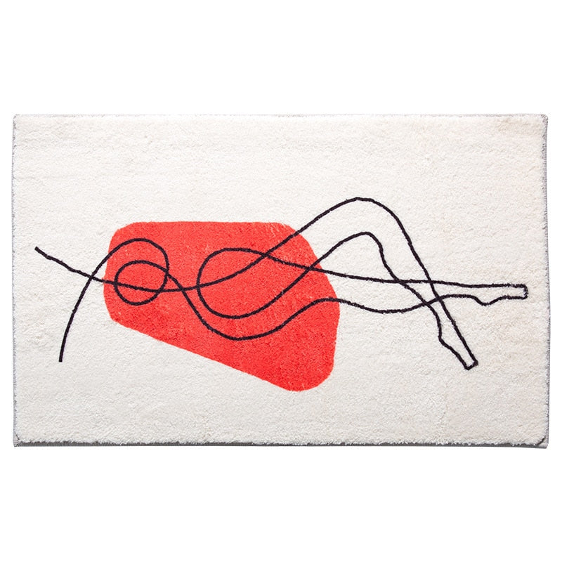 Flame Muse Non-Slip Bath Mat & Shower Floor Mat - Super Absorbent, Quick Dry Bathroom Rug for Wet Areas, Bathtub & Shower Safety (Ideal for Elderly & Kids)