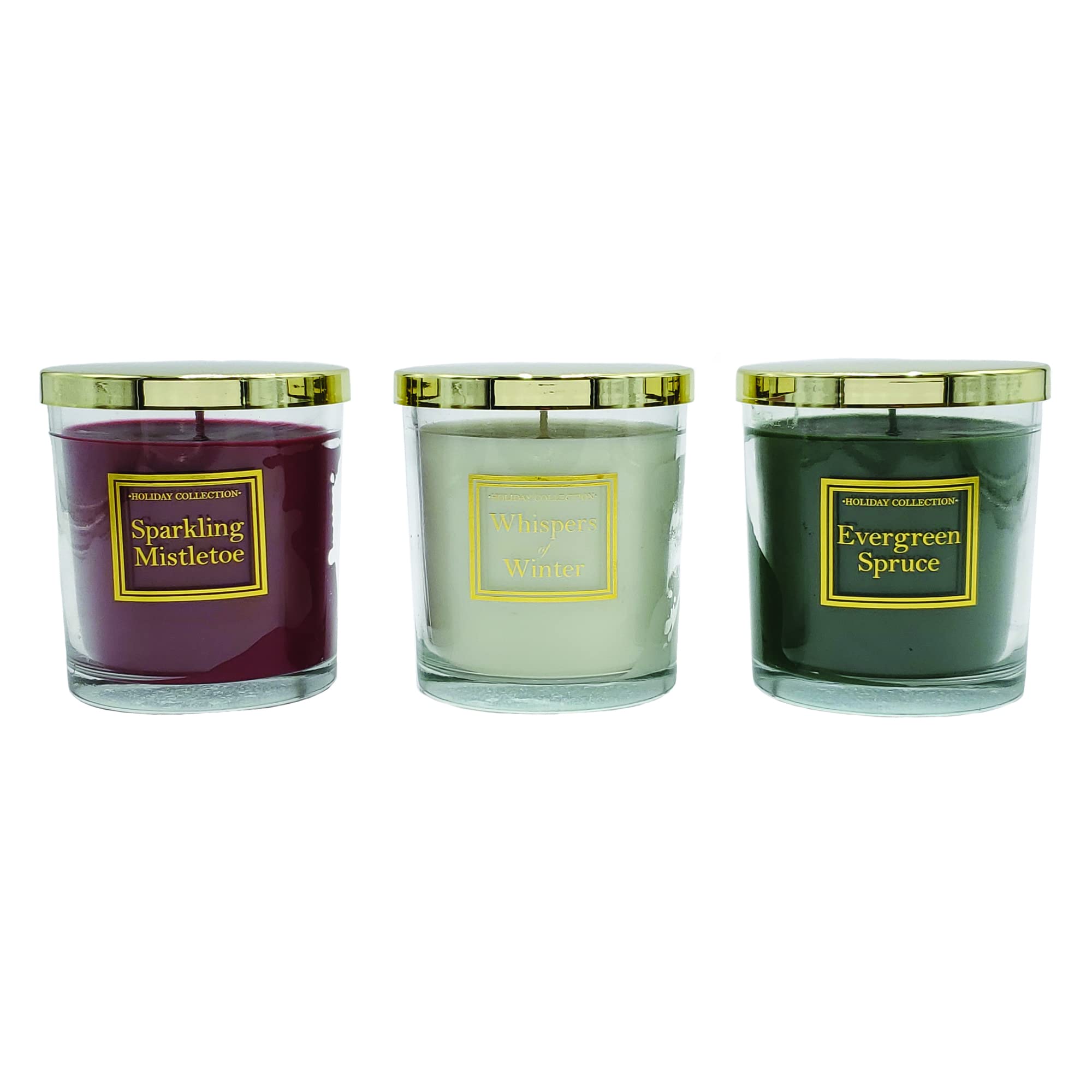 LumaBase Scented Wax Candles - Holiday Home Collection (Set of 3) | Aromatherapy, Relaxation & Festive Decor for Christmas, Thanksgiving & Home Ambiance