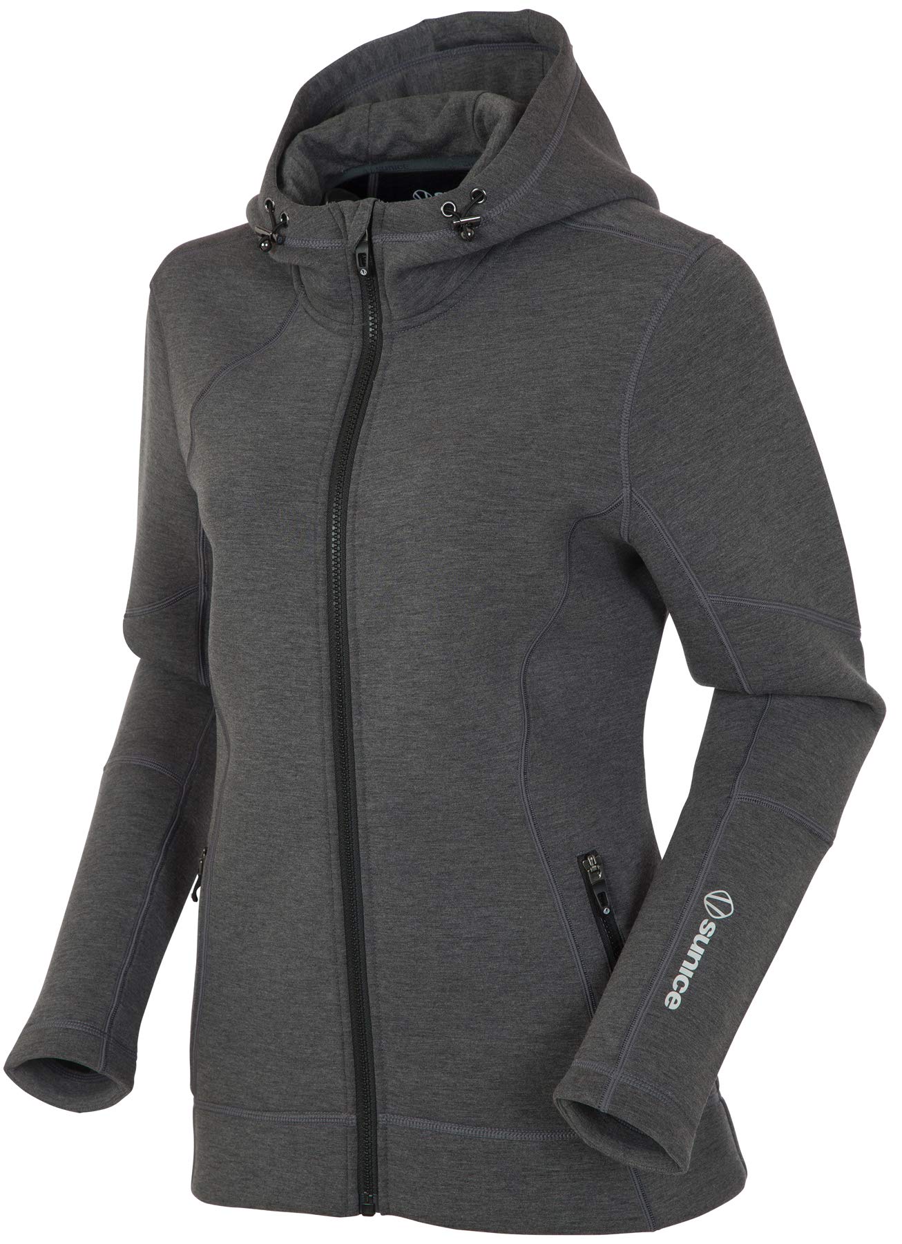 Sunice Audrey Women's Softshell Jacket - Lightweight Thermal Insulated Zip-Up Hoodie for Outdoor Hiking, Running & Winter Activities