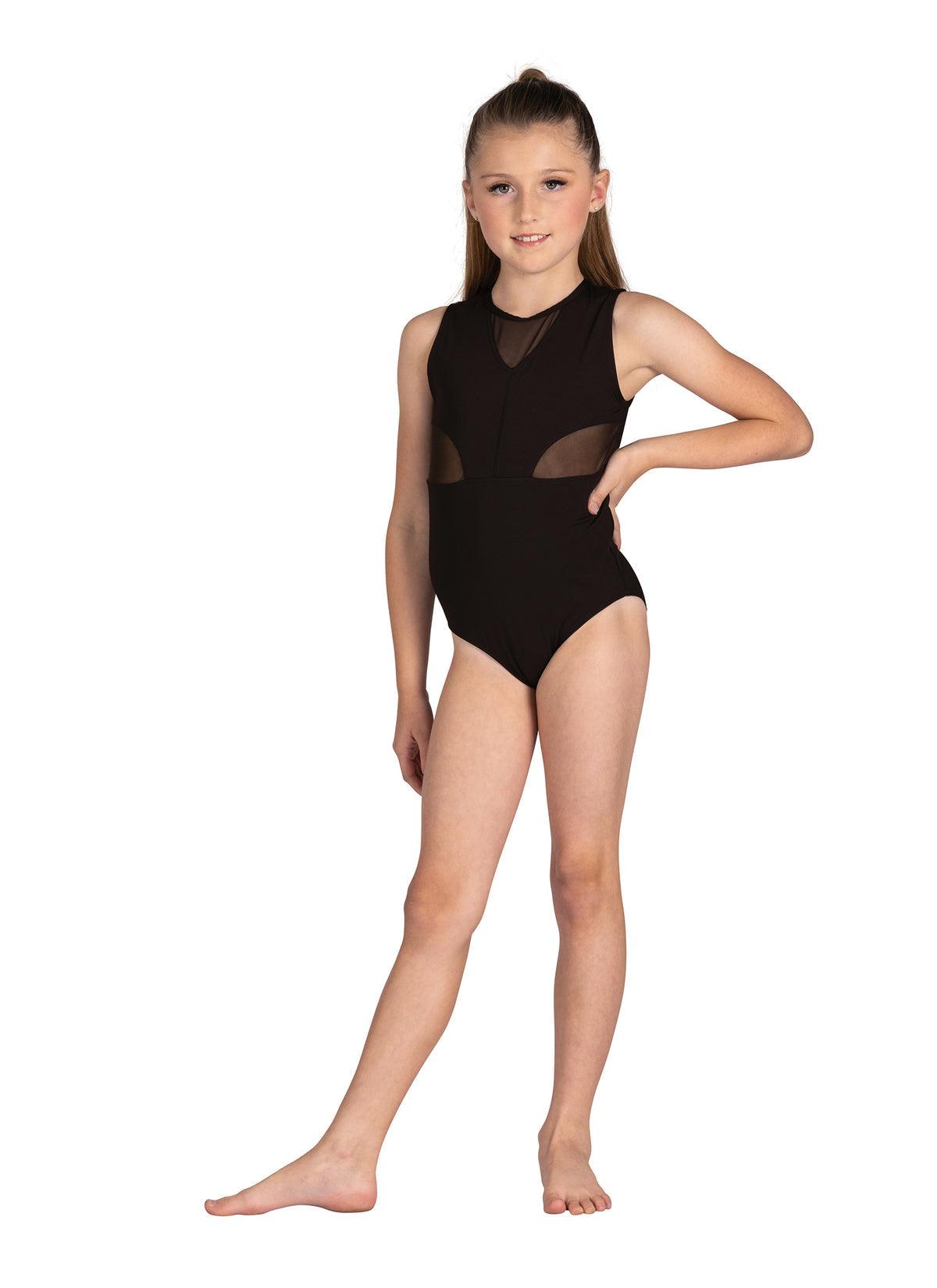DanzNMotion Girls' Dance Leotard - Stretchy Ballet Gymnastics Costume for Kids - Perfect for Recitals, Competitions & Dance Classes