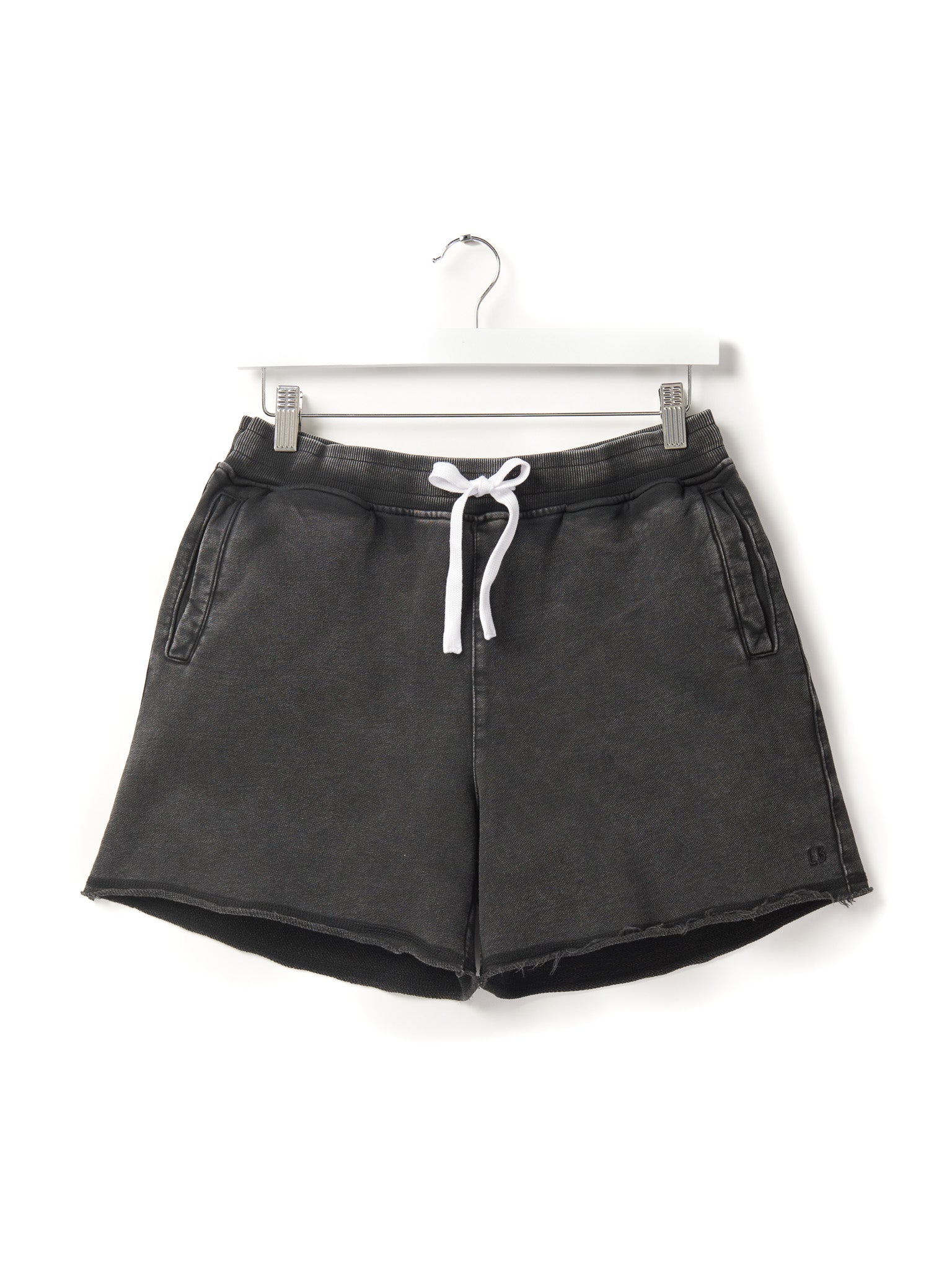Men's Acid Wash Sweatshorts - Black | Casual Lounge Shorts for Gym, Running & Summer Outfits