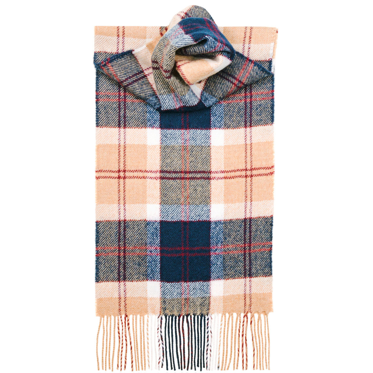 Bannockbane Navy Tartan Scarf - Premium Wool Plaid Wrap for Men & Women - Perfect for Winter, Fall Fashion & Outdoor Activities