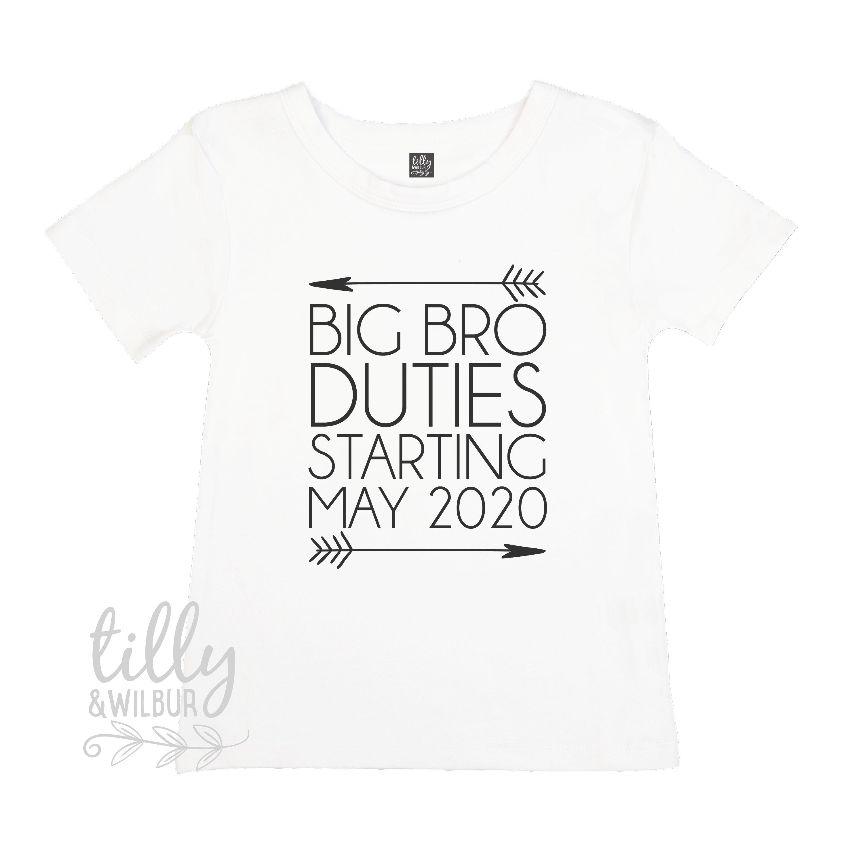 Personalized Big Brother Duties T-Shirt - Funny Sibling Gift for Birthdays & Special Occasions