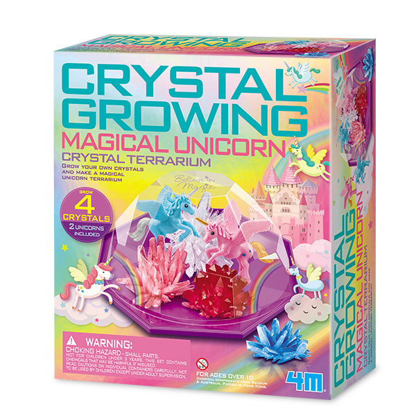 4M Crystal Growing Kit for Kids - DIY Science Experiment with Magical Unicorn Crystal - Fun STEM Educational Toy for Home & Classroom Science Projects