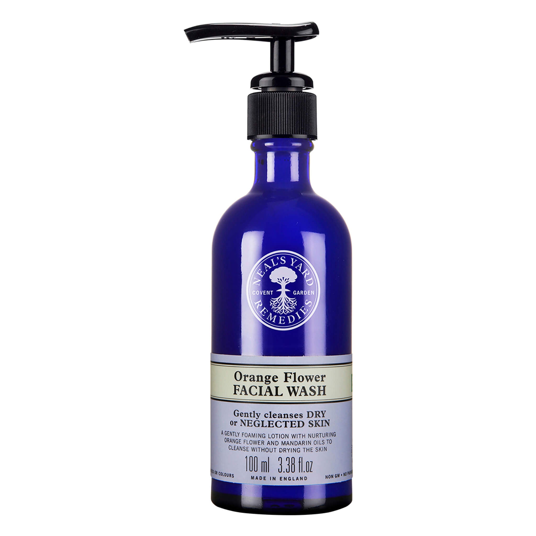 Nourishing Orange Flower Facial Wash - Gentle Cleanser for Dry & Sensitive Skin | Hydrating & Brightening Face Wash | Perfect for Morning & Night Skincare Routine