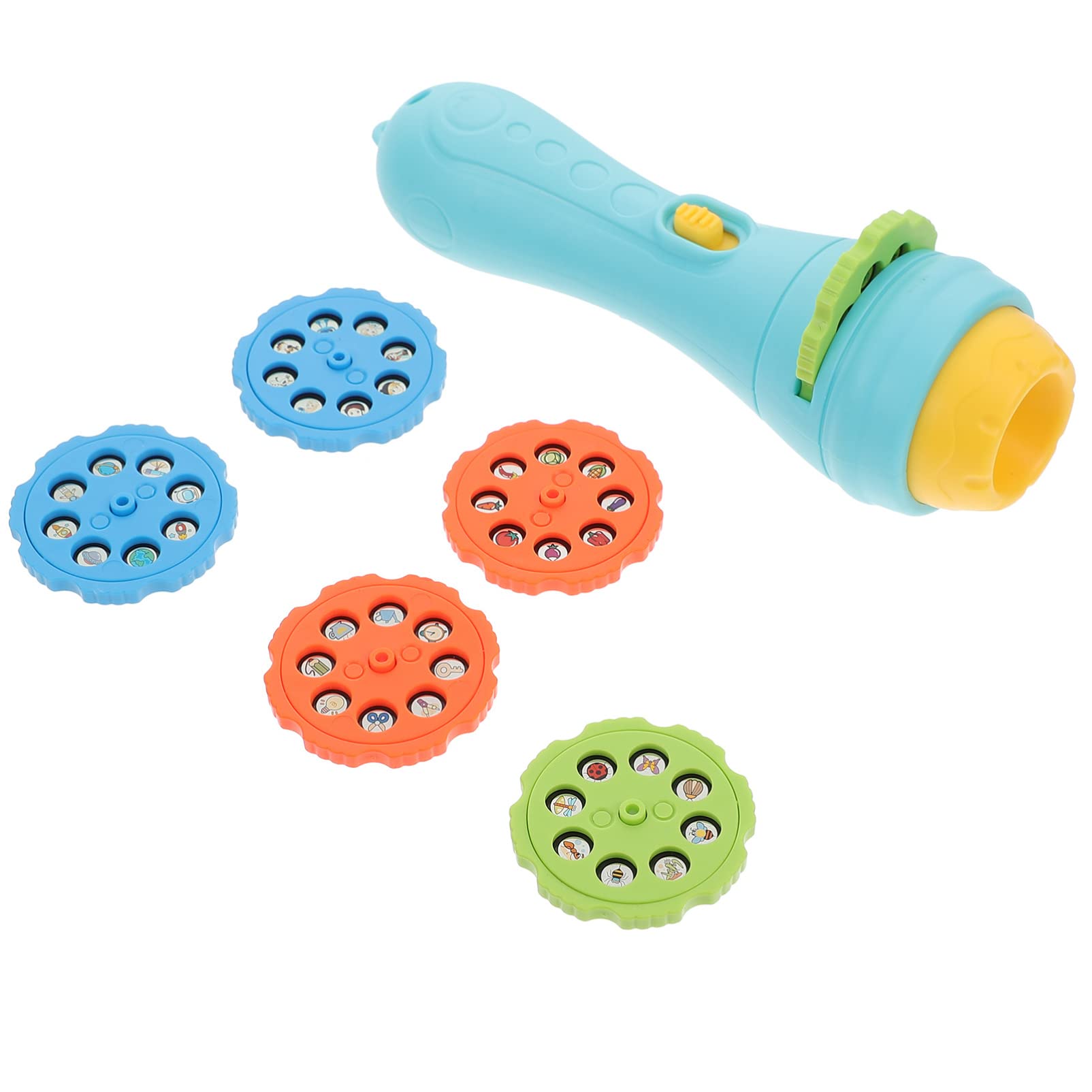**Kids Projector Flashlight with Slides - Educational Learning Toy, Bedtime Night Light for Children, Toddlers & Infants - Fun Storytelling & Star Projection for Bedrooms & Playrooms**