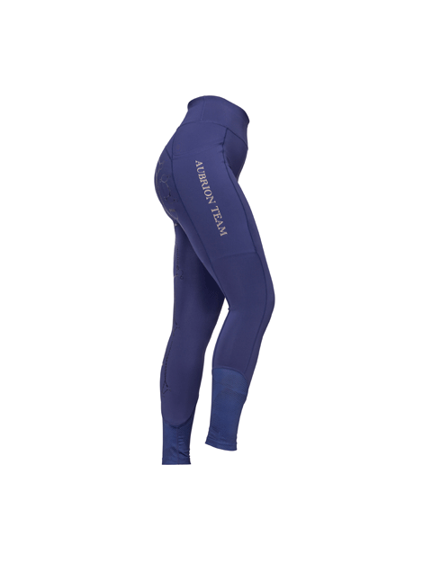 Aubrion Women's Equestrian Riding Tights - Breathable & Stretchable Horseback Riding Pants for Training & Competition
