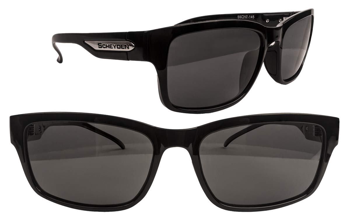 Waylite Fixed Gear Sunglasses - Black Frame with Gray Polarized Lenses - Cycling, Running & Outdoor Sports Eyewear for Men & Women