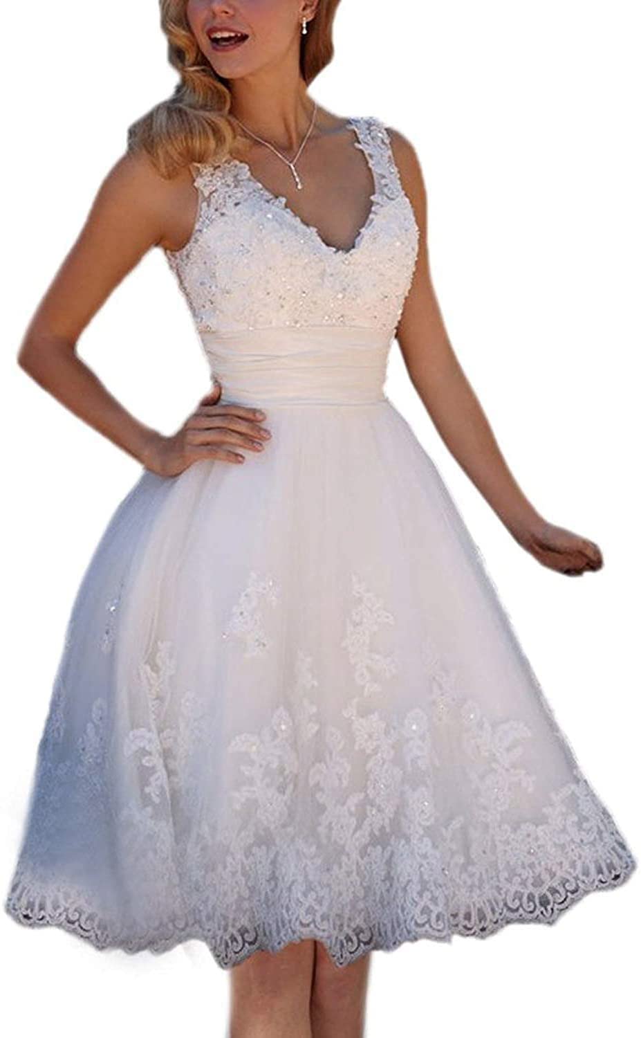 Clothfun Women's Illusion Lace Beach Wedding Dress with Sleeves | Summer 2023 Bridal Gown CF009 | Perfect for Beach Weddings, Destination Elopements & Romantic Photoshoots