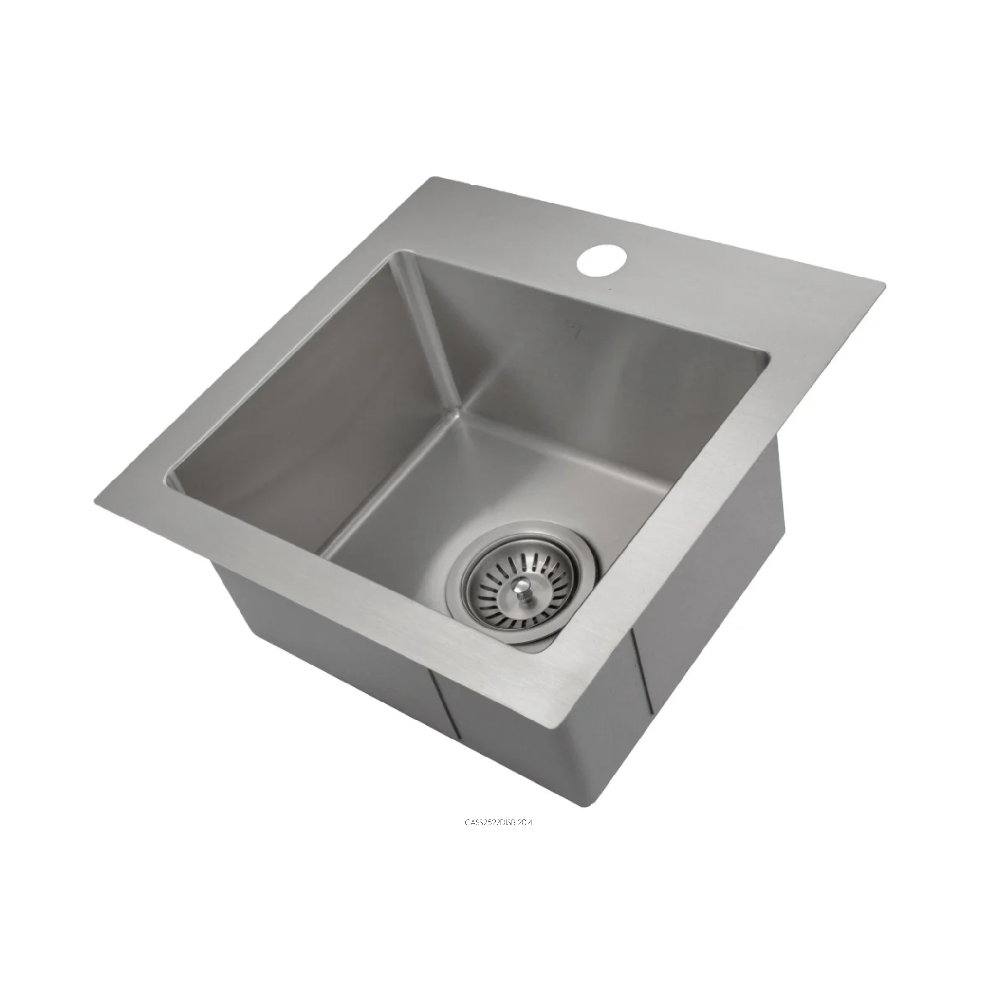 ZLINE Donner 15 Inch Topmount Single Bowl Stainless Steel Bar Kitchen Sink - Durable & Stylish for Home, Restaurant, or Commercial Use
