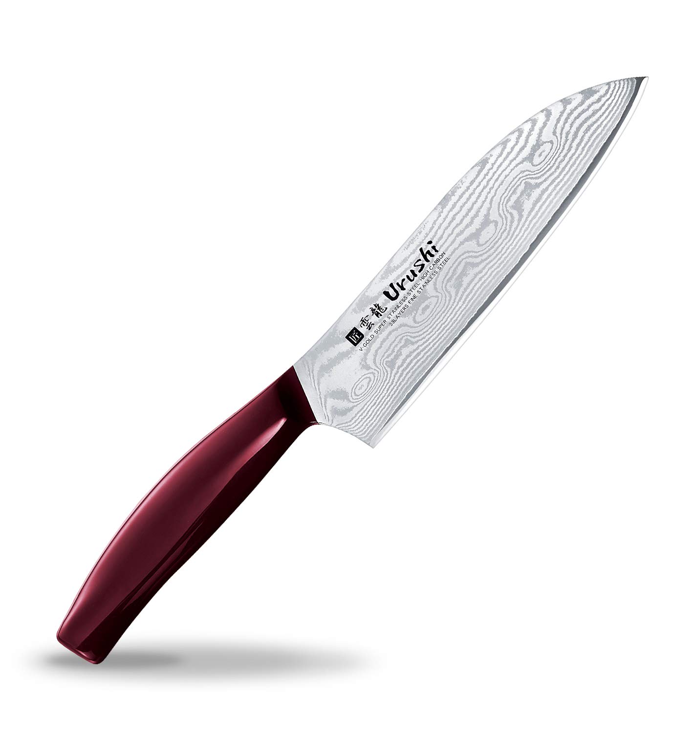 Shimomura Industrial Unryu UN-RYU URUSHI Santoku Knife 165mm - High Carbon Steel Japanese Kitchen Knife for Precision Slicing, Dicing & Chopping - Perfect for Chefs, Home Cooks & Culinary Enthusiasts