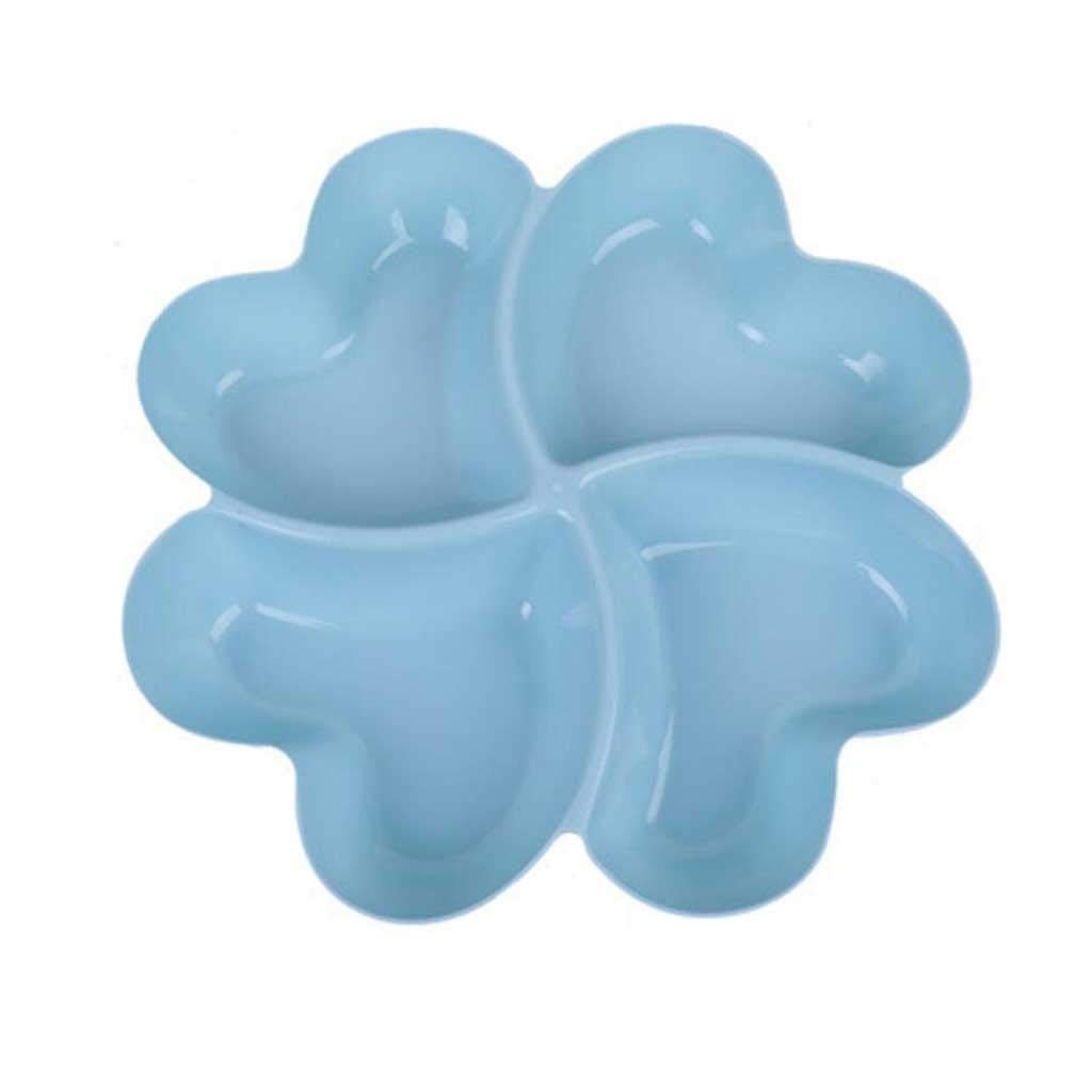 Heart-Shaped Fruit Platter - Creative Divided Snack Plate for Dried Fruits, Candy & Desserts | Food Storage Container | Perfect for Parties, Picnics & Home Use (Color: A)