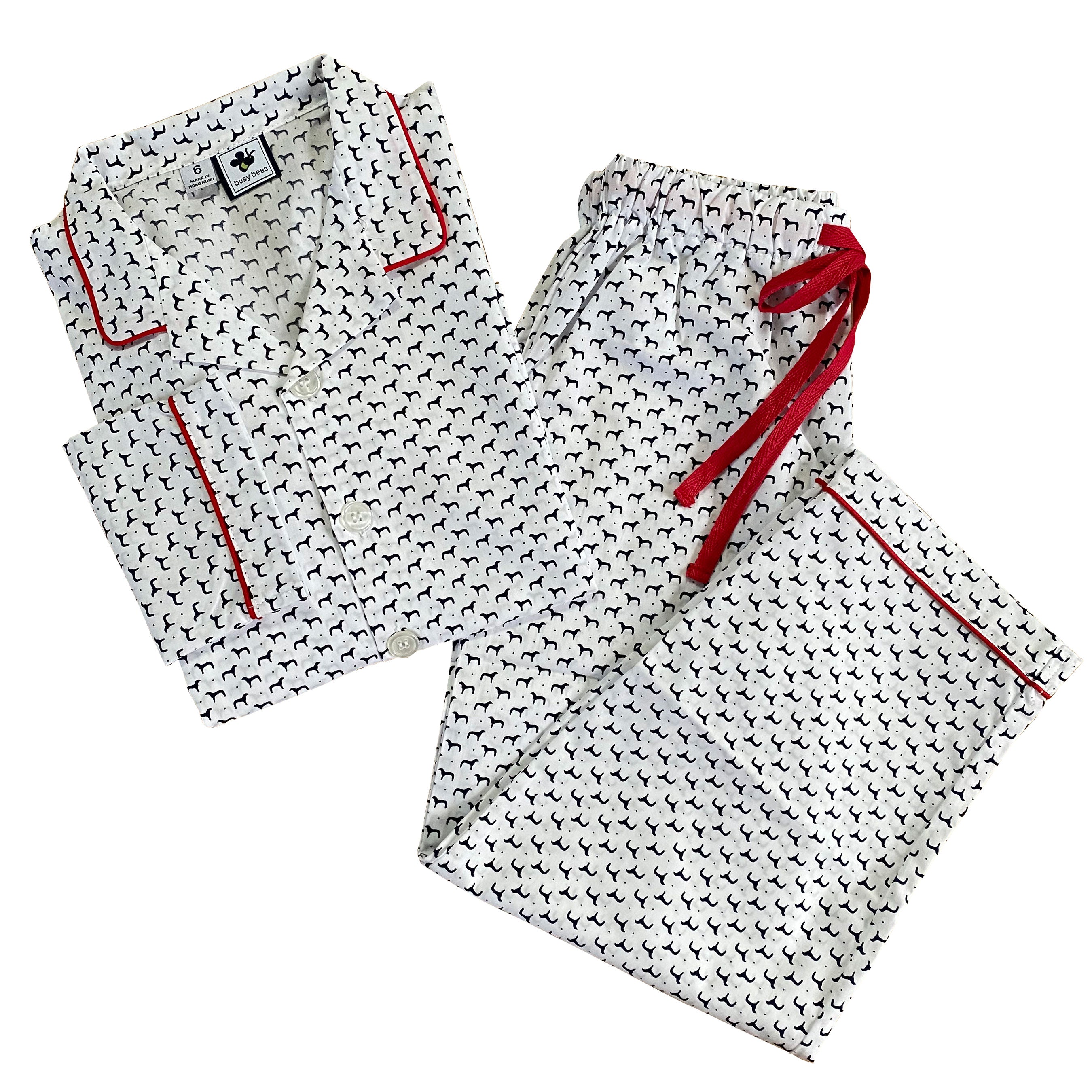 Cozy Long Sleeve Loungewear Set for Women - Soft Navy Blue Pajama Set with Cute Puppy Print | Perfect for Relaxing at Home, Lounging & Sleepwear
