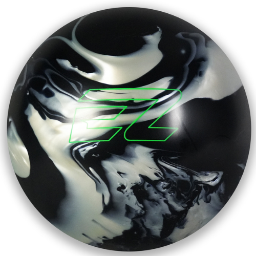 ELITE EZ Hook Reactive Pearl Black/Silver Bowling Ball - Perfect for League Play & Tournament Performance