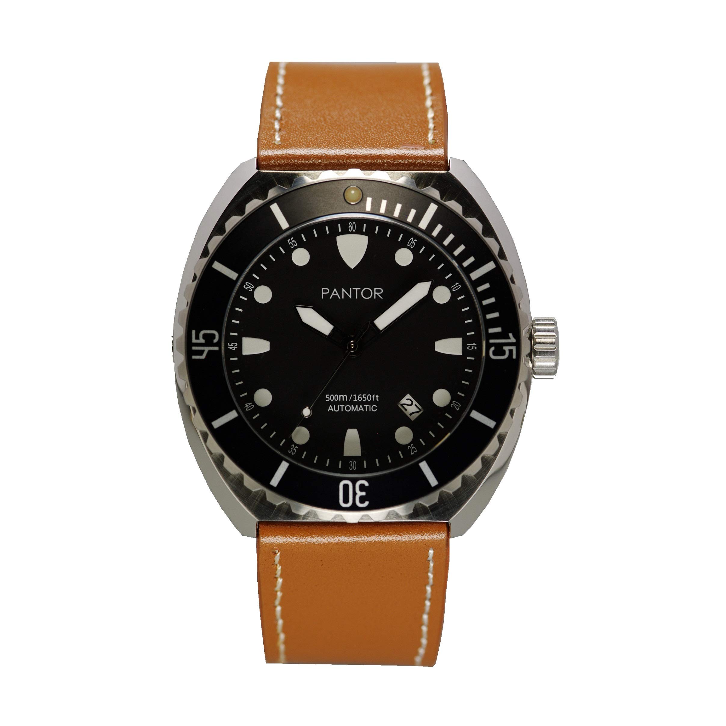 **Waterproof 1650ft Automatic Dive Watch for Men - Professional Sea Turtle Design - Perfect for Scuba Diving, Snorkeling & Outdoor Adventures**