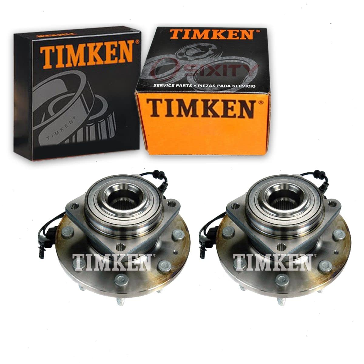 Timken Front Wheel Bearing Hub Assembly - 2 Pack - Compatible with Dodge Dart 2013-2016 Models - Perfect for Smooth Ride & Wheel Replacement
