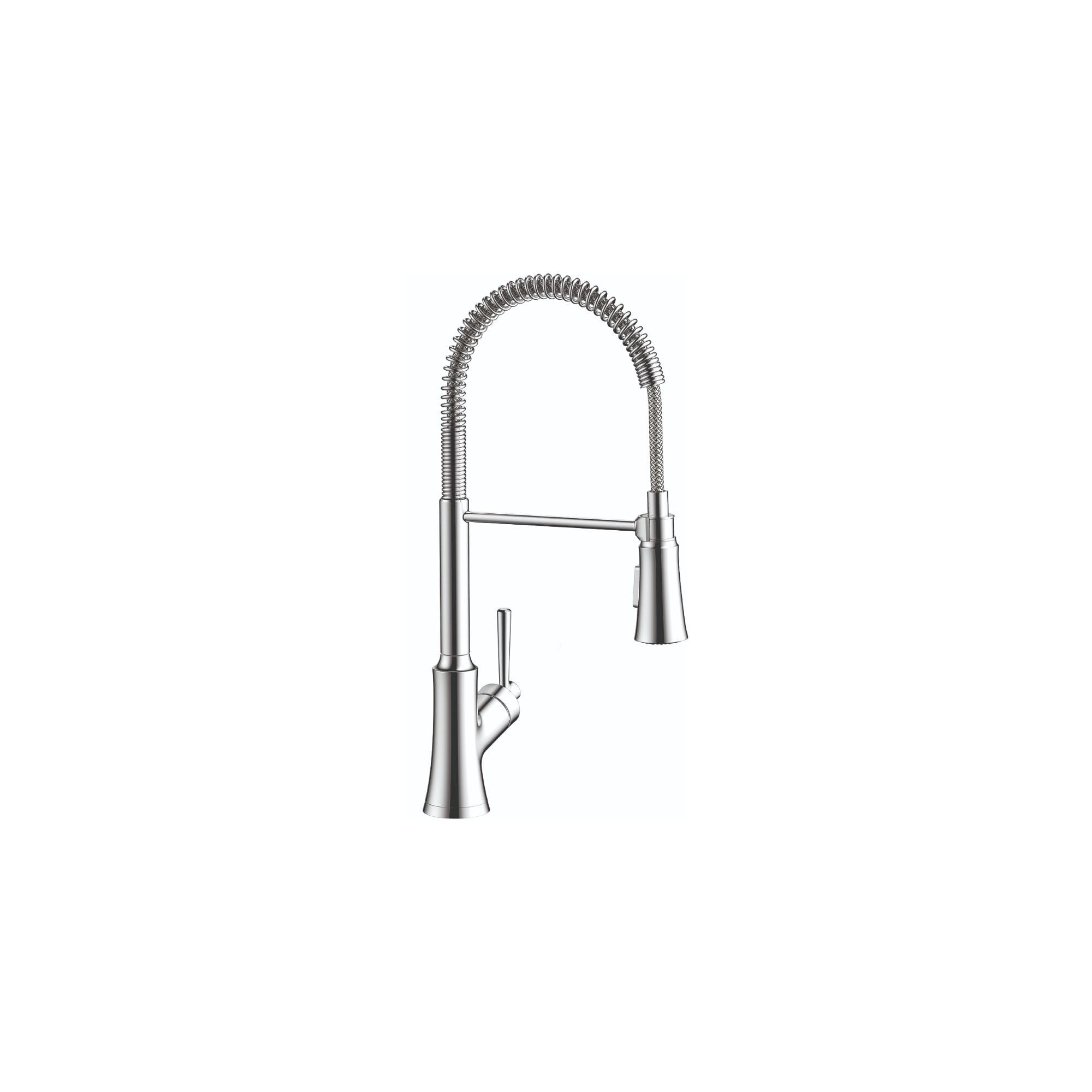 Hansgrohe Joleena Chrome Commercial Kitchen Faucet with Pull Down Sprayer - 19.3