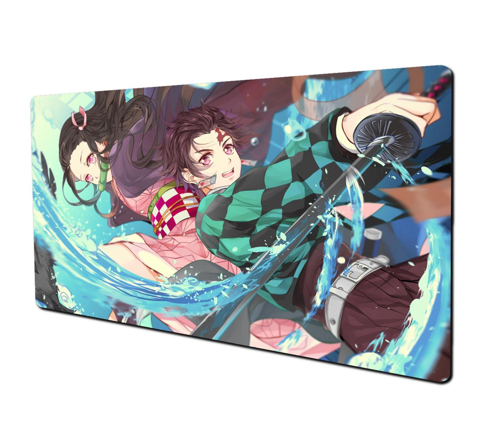 Large Non-Slip Rubber Mouse Pad with Anime Design - Waterproof Gaming & Office Desk Mat for Computer, Keyboard & Mouse - Perfect for PC Gaming, Work Setup & Home Office Decor Accessories