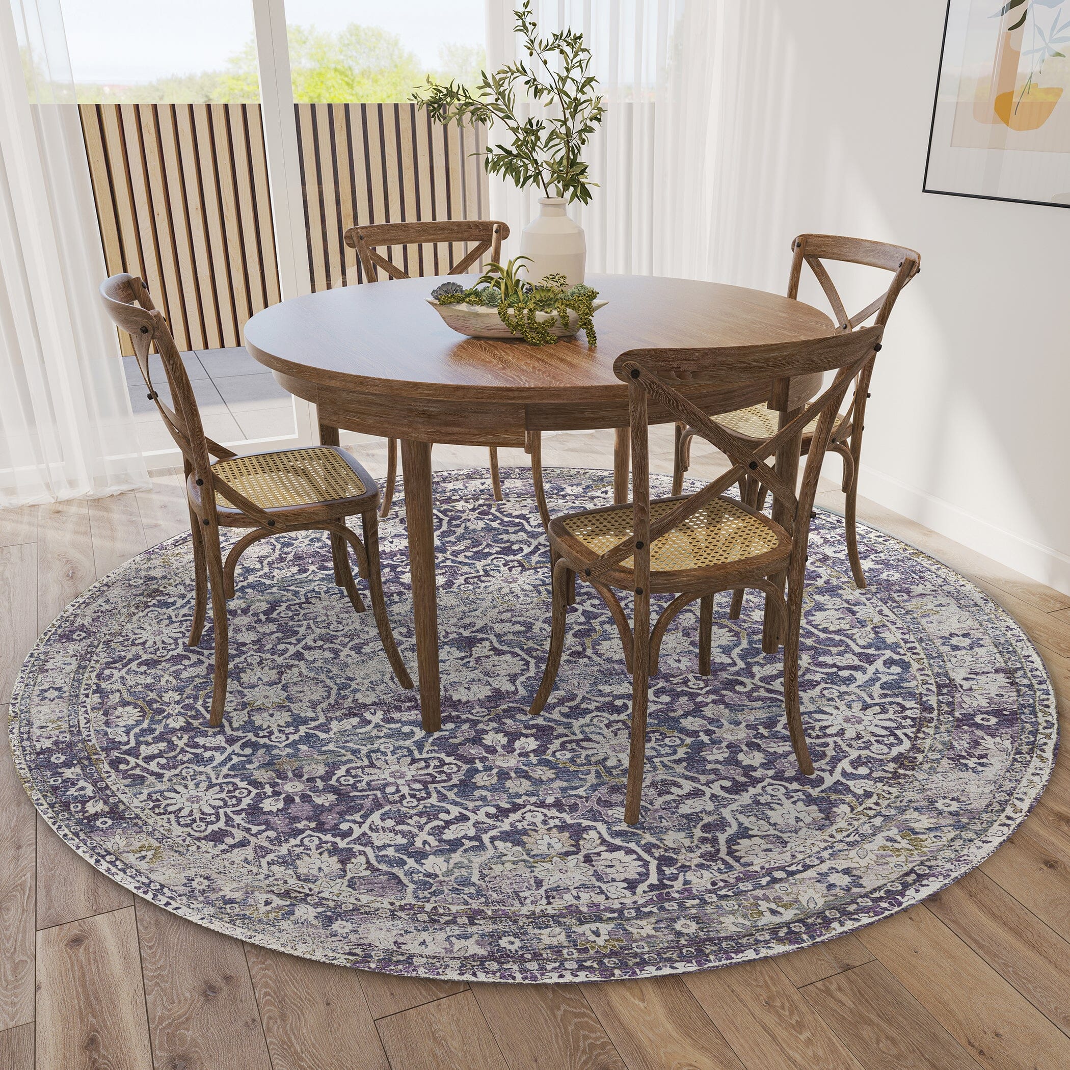Dalyn Jericho JC3 Rug - Soft Violet Area Rug for Living Room, Bedroom, Dining Room | Non-Slip, Stain Resistant, Easy to Clean | Perfect for Home Decor, Apartment, Dorm