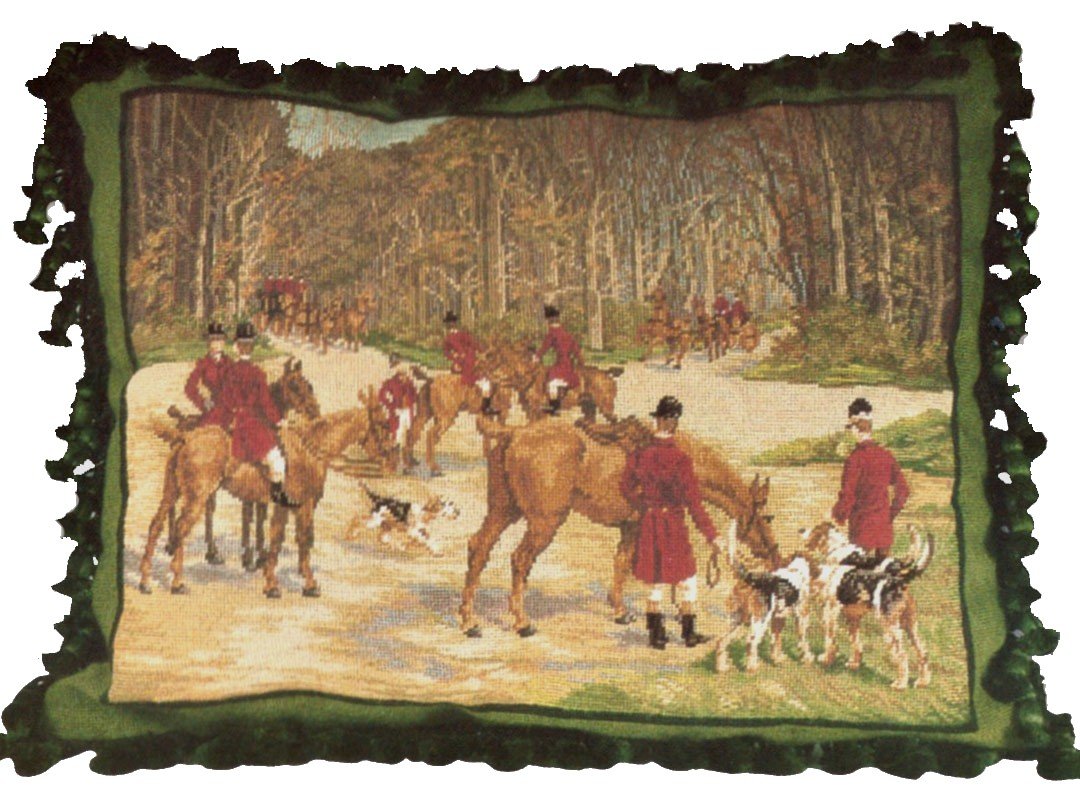 Deluxe 18x22in Needlepoint Pillow for Sofa & Bed Decor