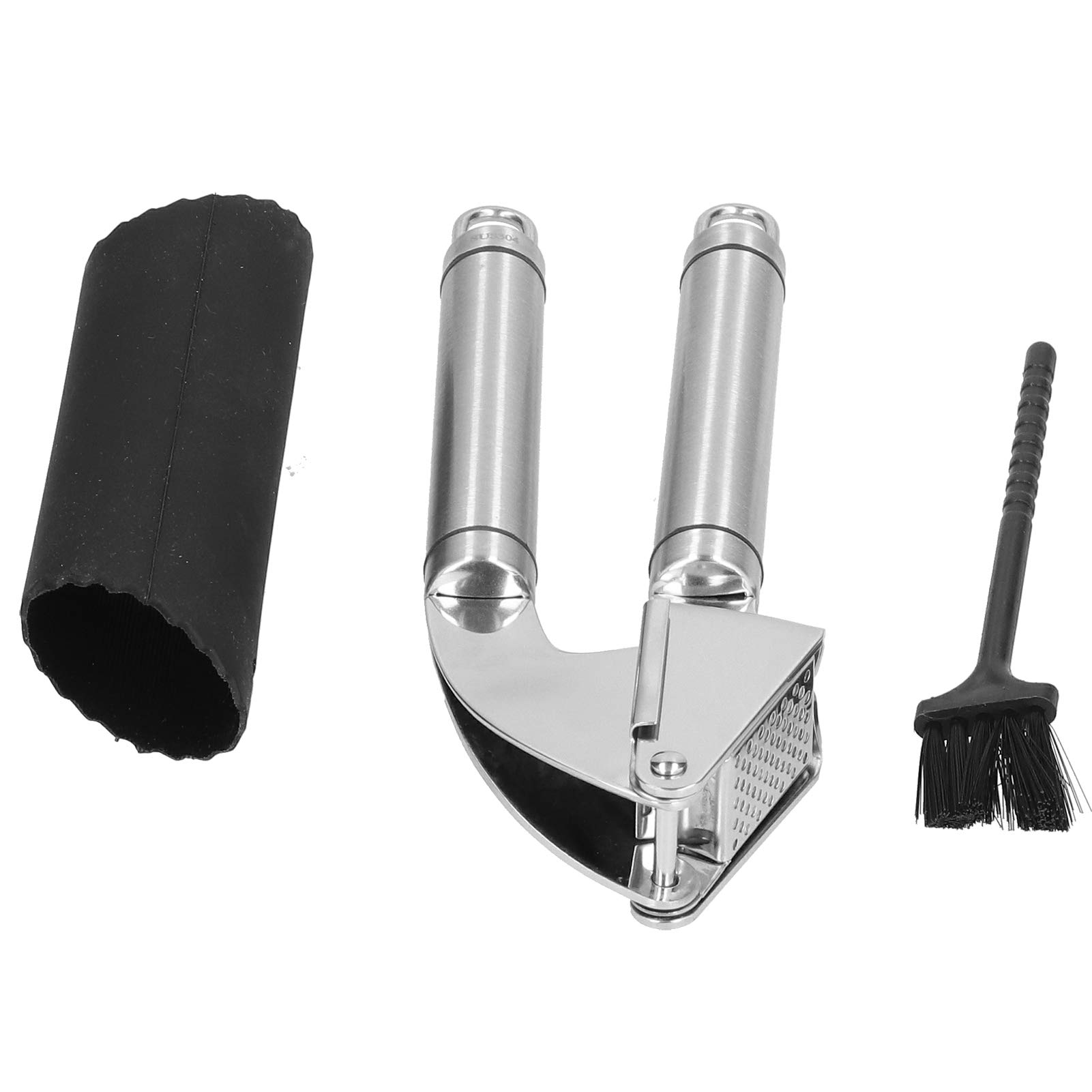 Premium Heavy-Duty Stainless Steel Garlic Press - Rustproof Professional Garlic Crusher & Mincer for Kitchen, Restaurant & Home Use - Perfect for Cooking, Meal Prep & Italian Cuisine