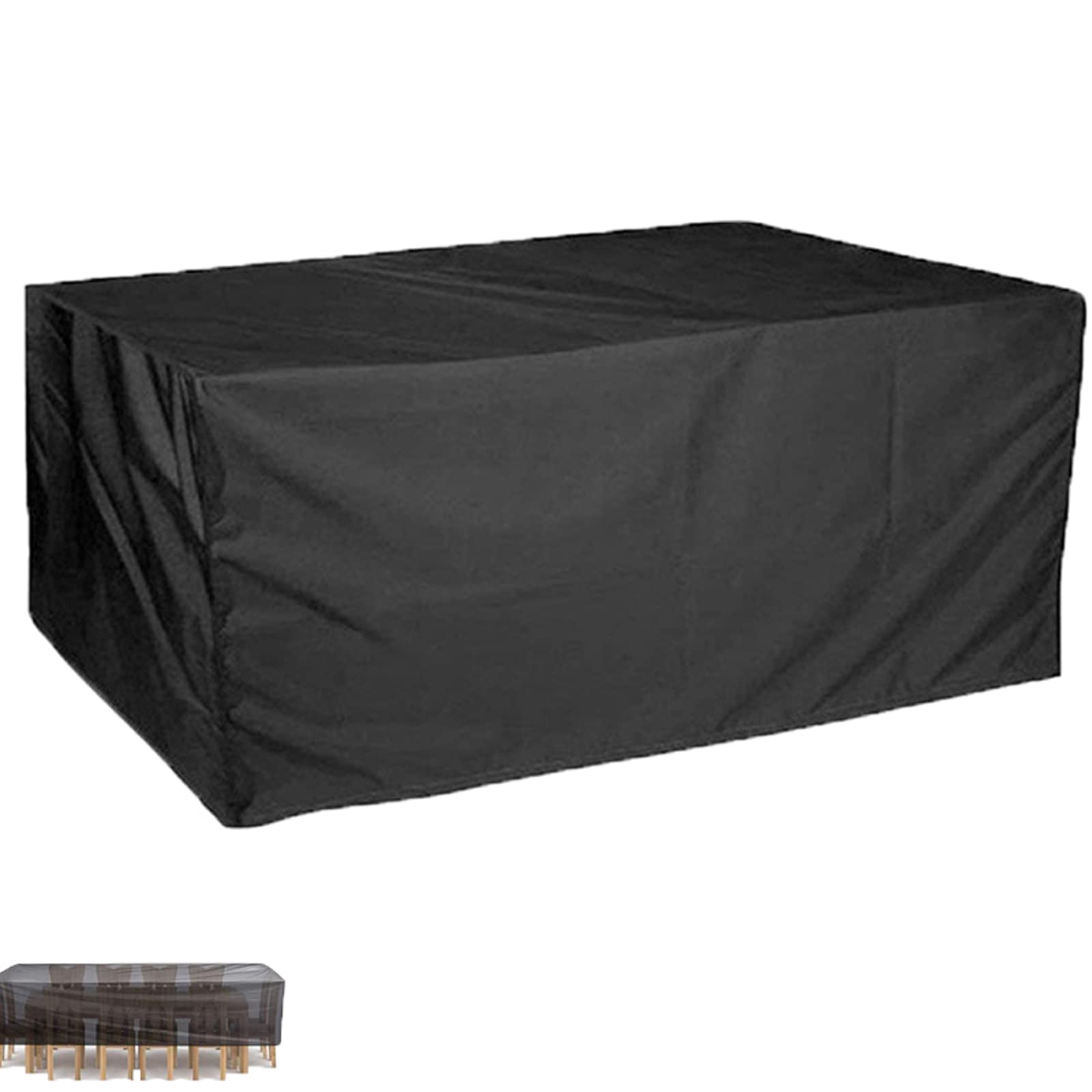 Waterproof 75x26x35in Square Patio Furniture Cover - All-Weather Outdoor Table Protector for Dust, Rain & Sun Protection | Perfect for Backyard, Deck & Garden Furniture